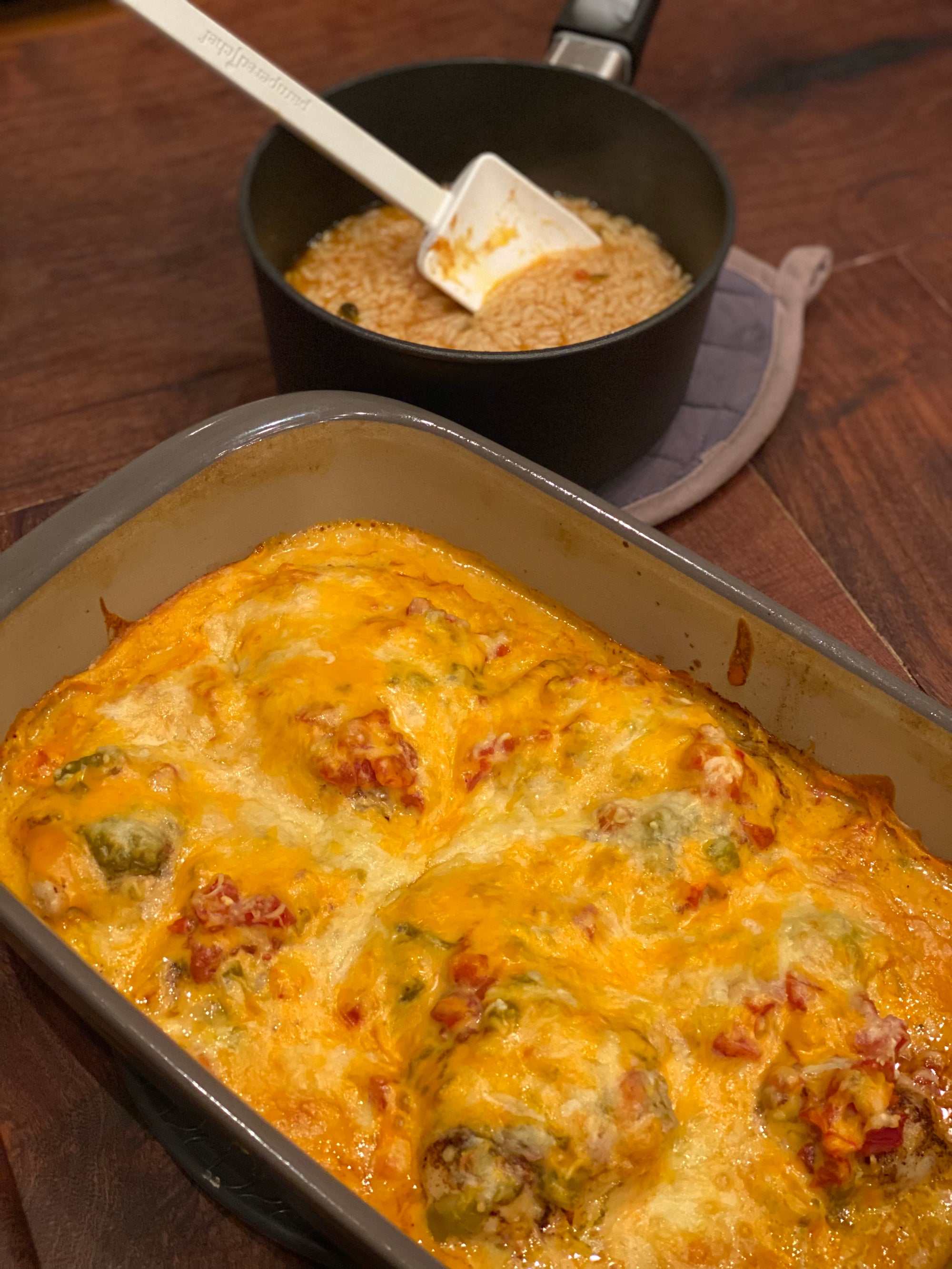Chicken con Queso Taco Bake