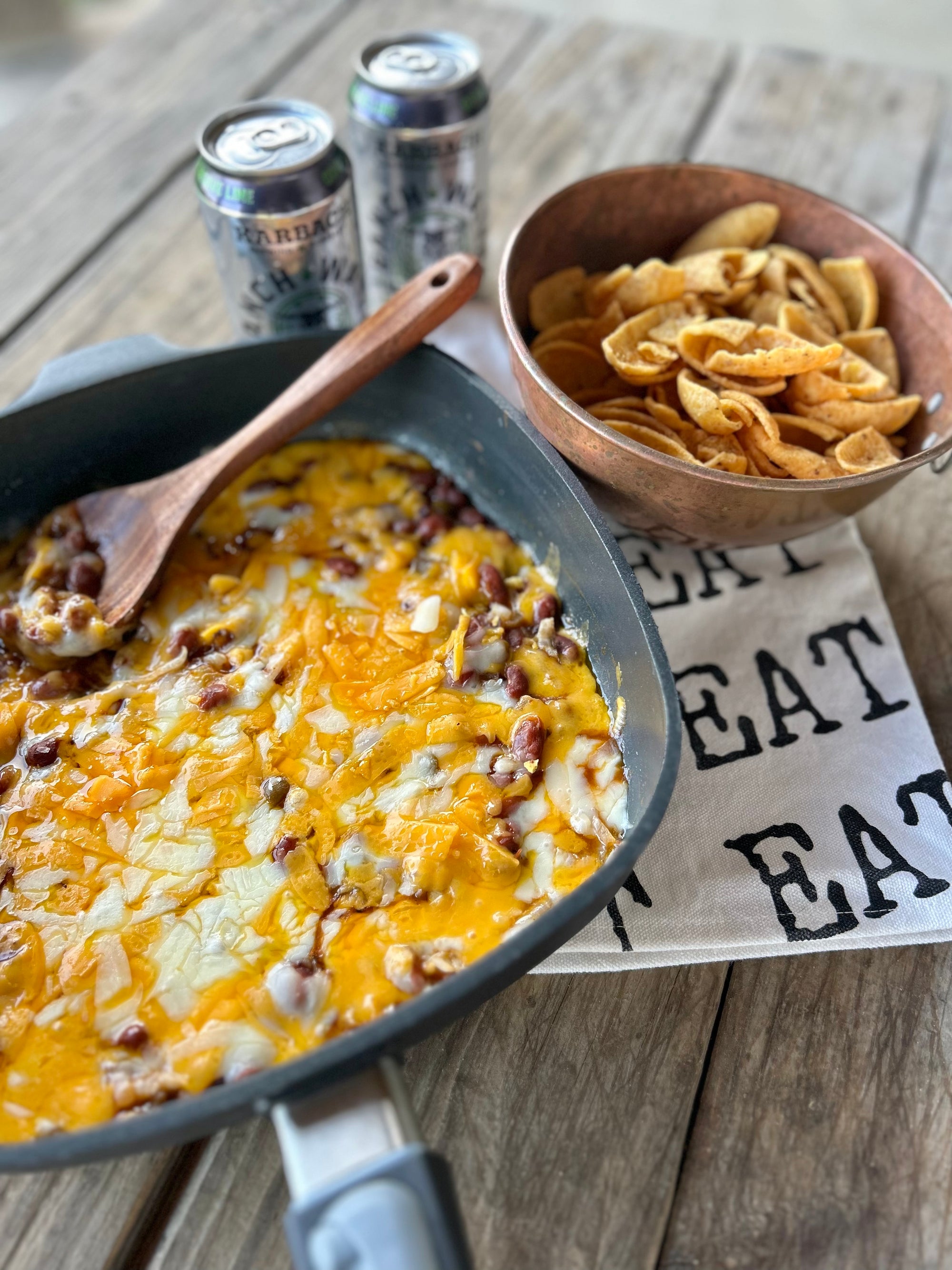 Summer Cheesy Bean Skillet