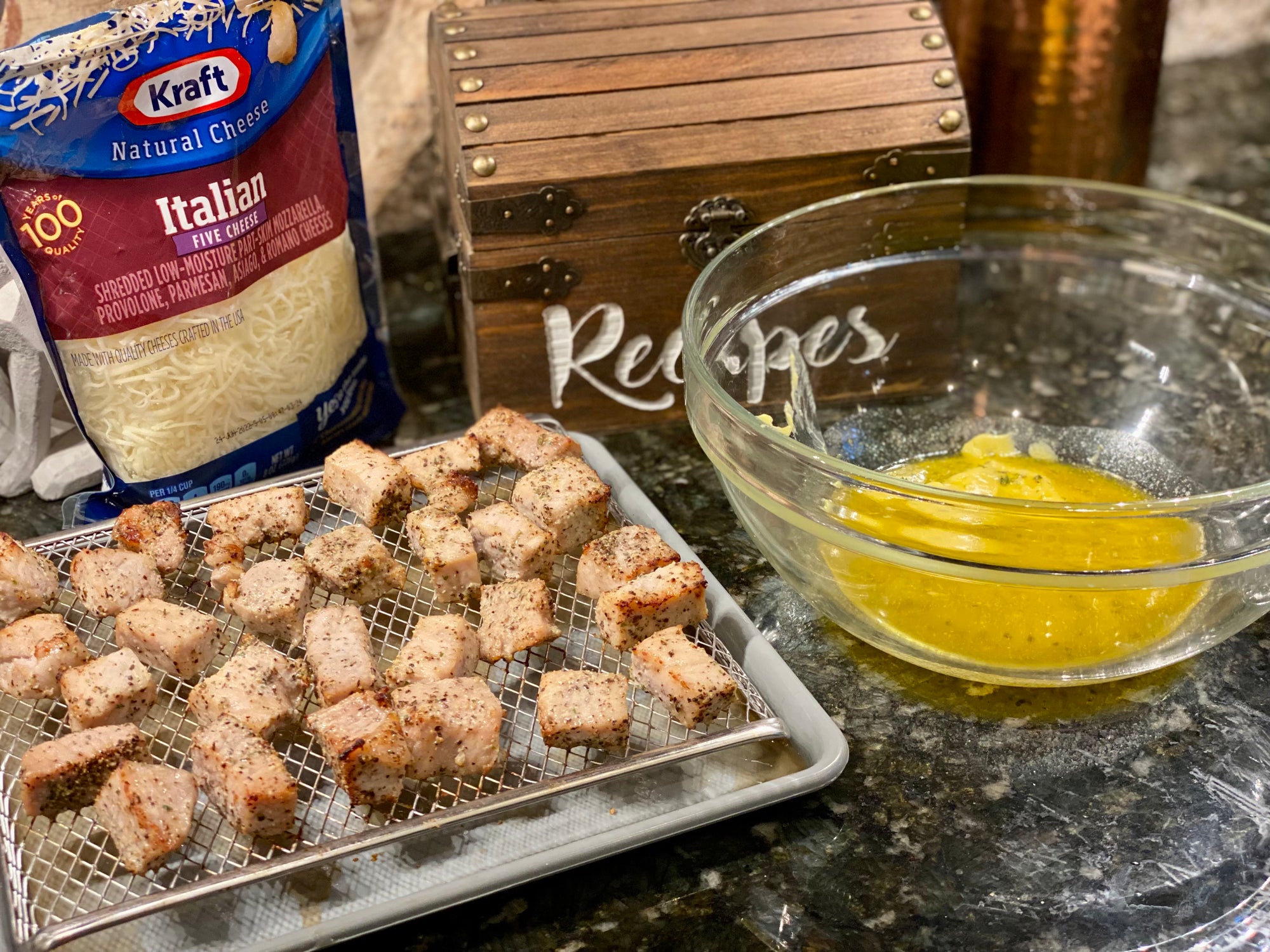 Air Fried Pork Chop Bites
