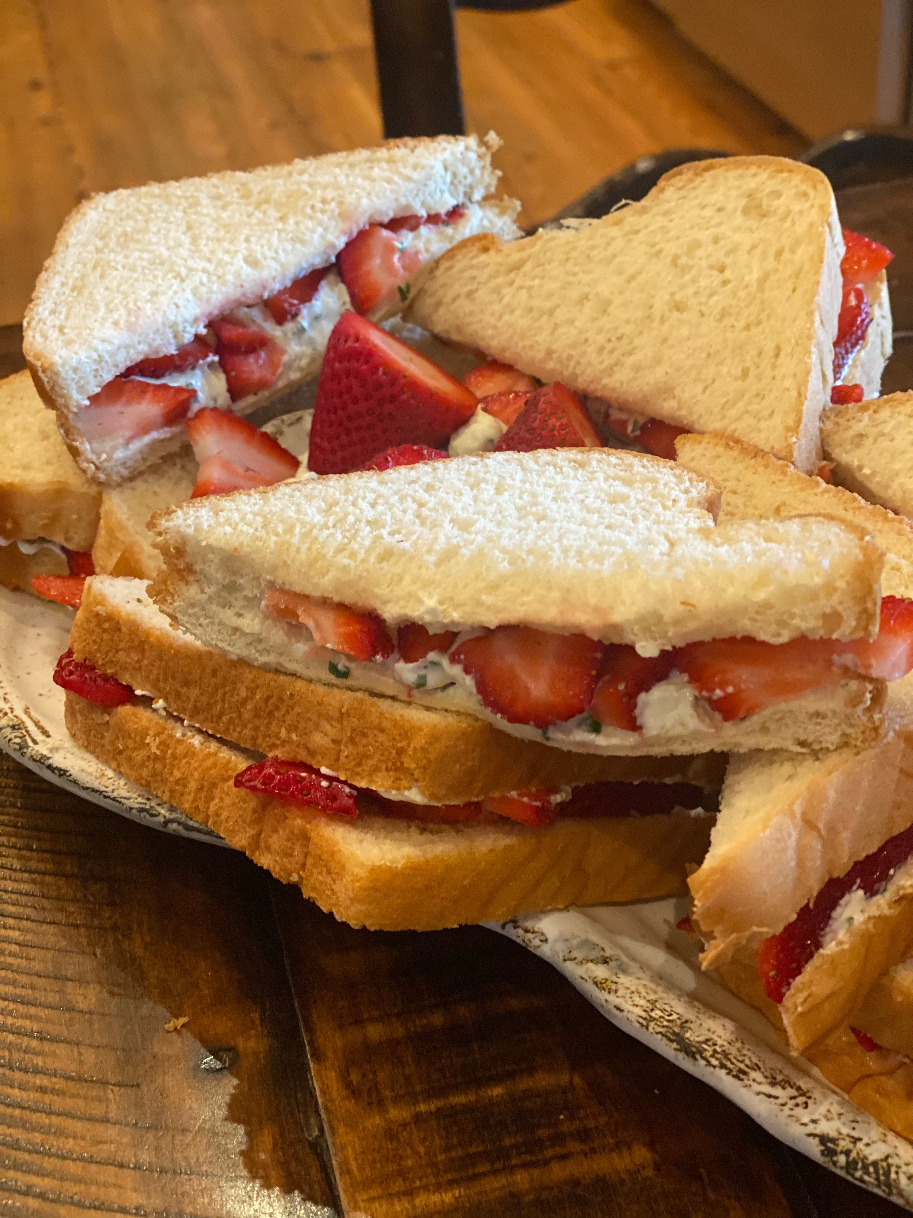 Strawberry Tea Sandwiches