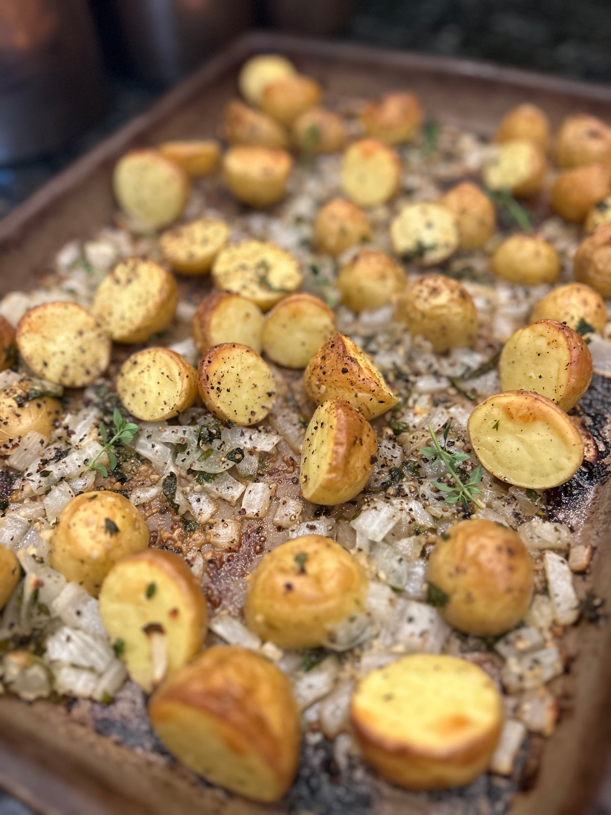 Fresh Herb Roasted Potatoes & Onions