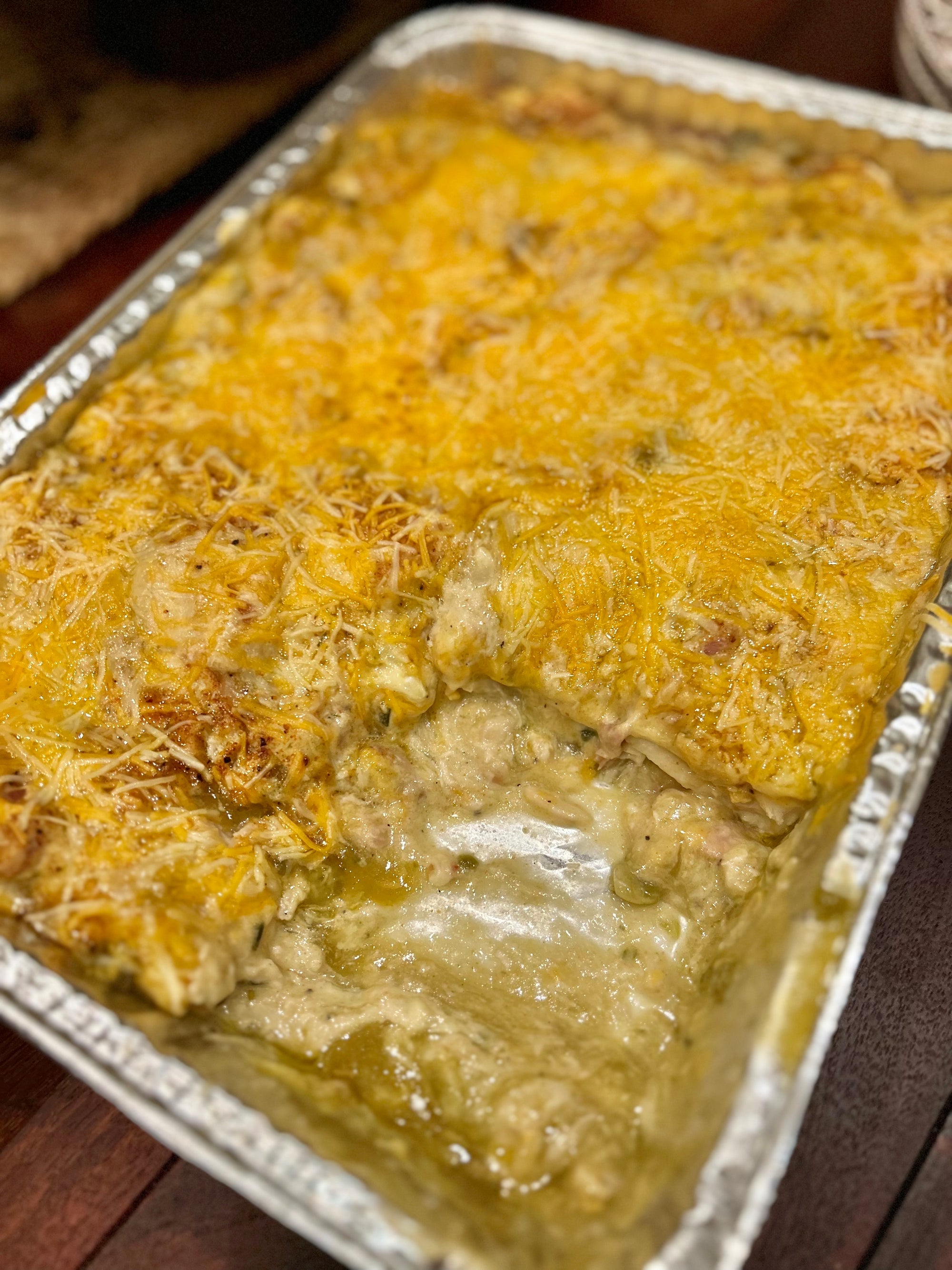 Smoked Green Chile Chicken Enchiladas