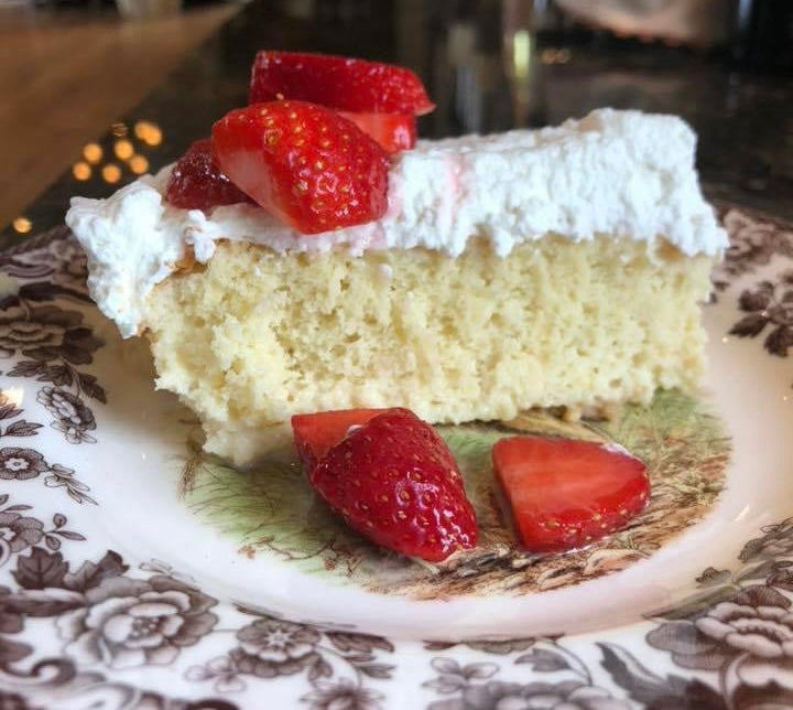 Tres Leche Cake with Fresh Fruit