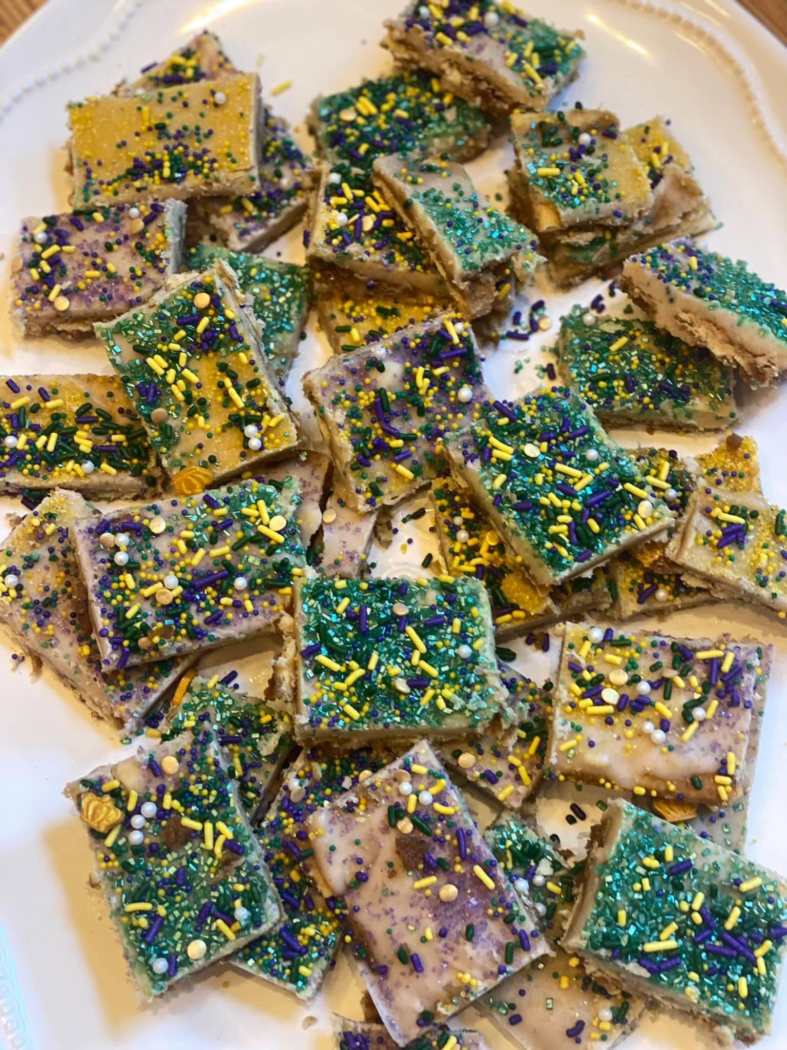 King Cake Cracker Candy