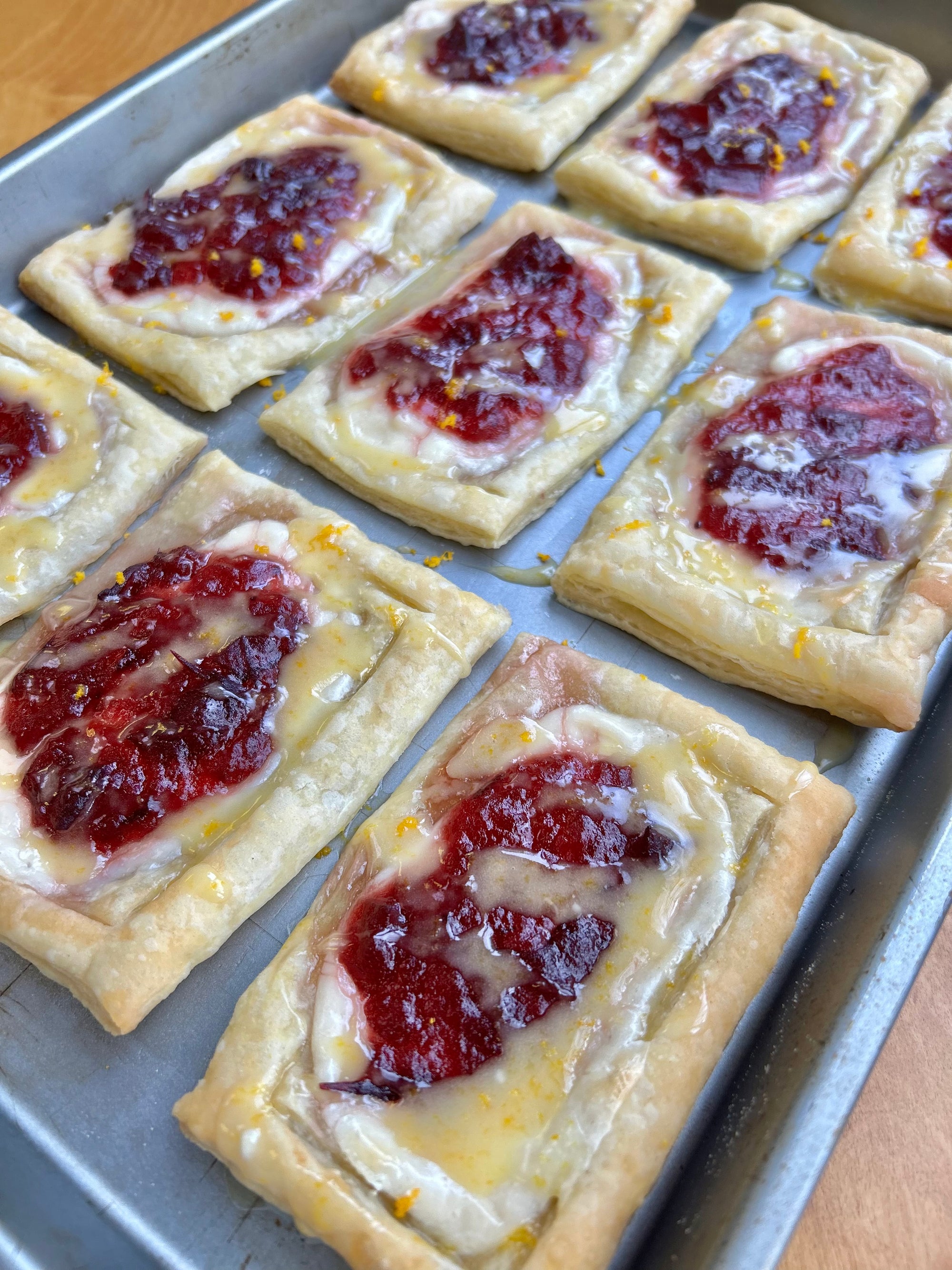 Cranberry Sauce Cheese Danishes