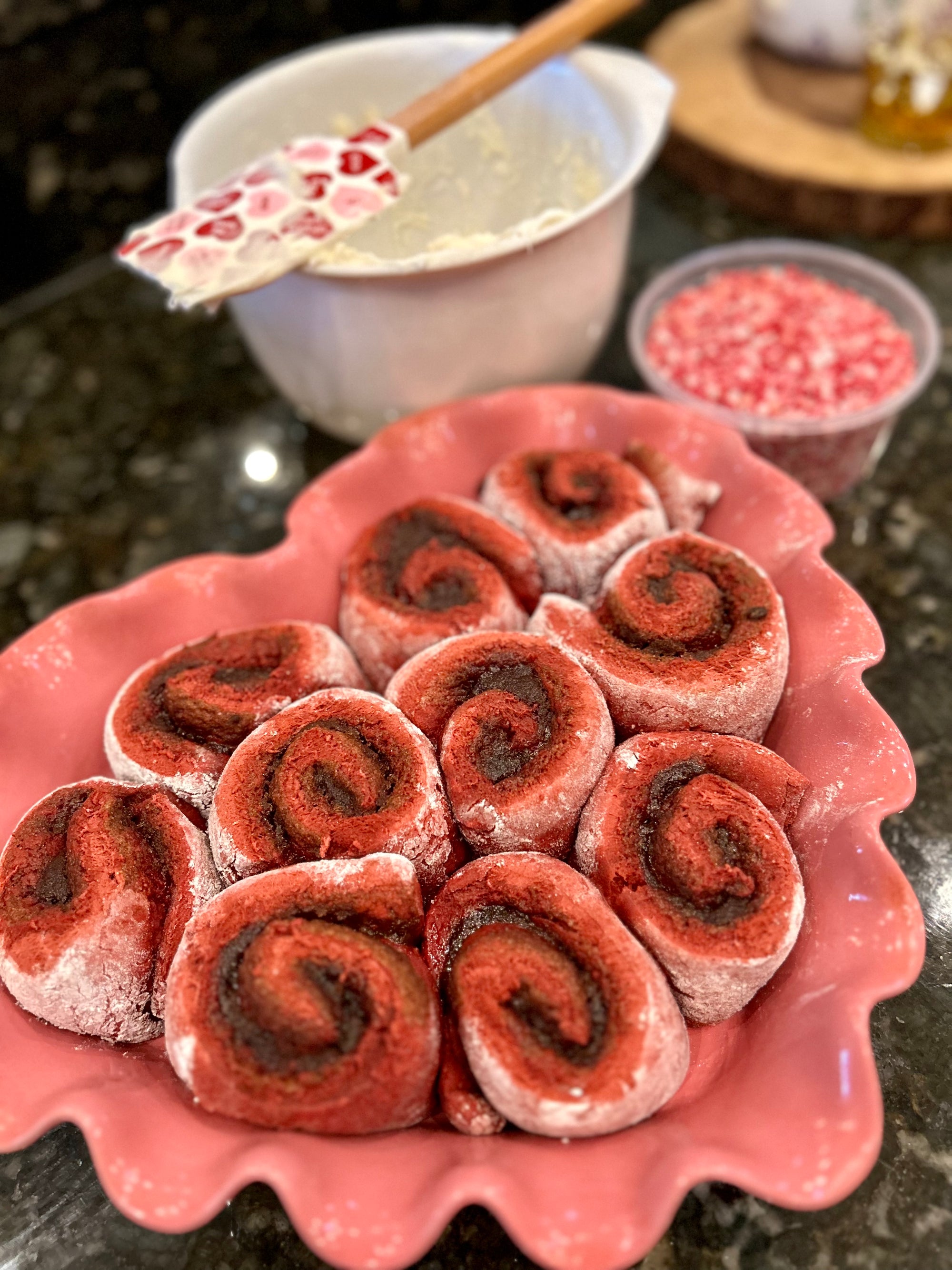 Red Velvet Cinnamon Rolls