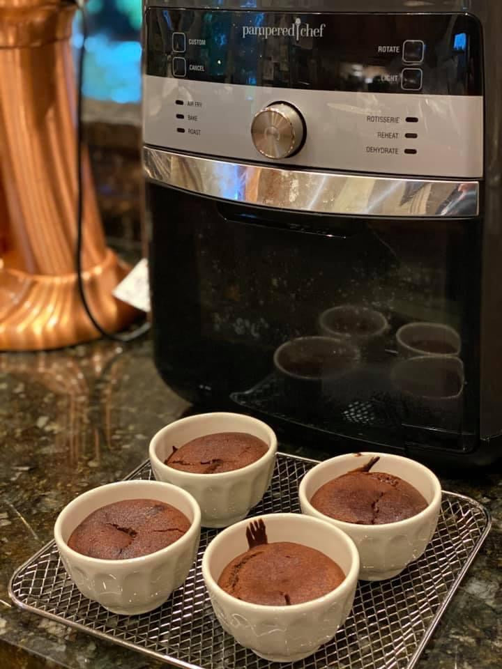 Air Fried Lava Cakes