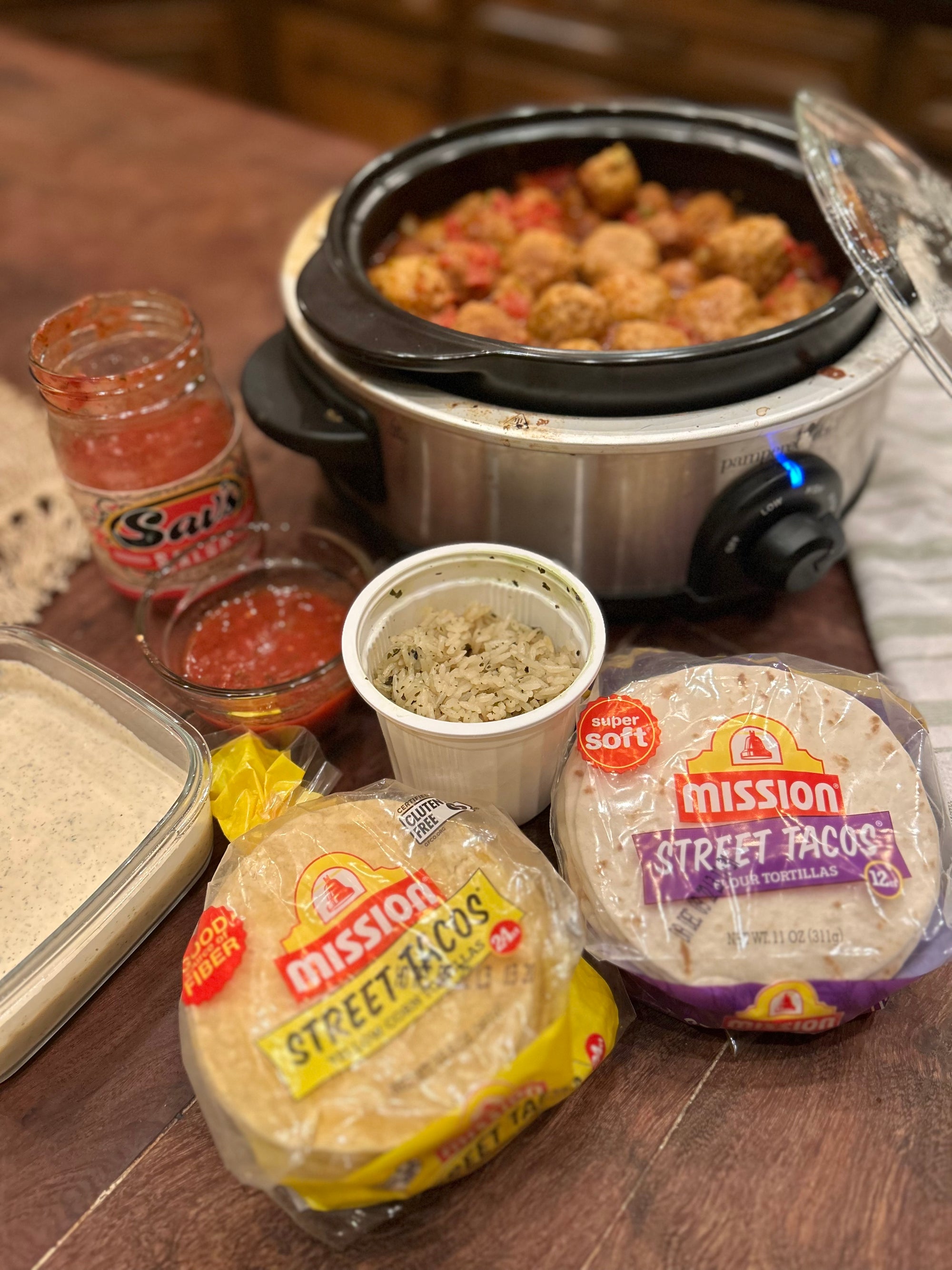 Slow Cooker Enchilada Meatballs