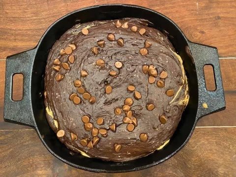 Peanut Butter Brownie Skillet
