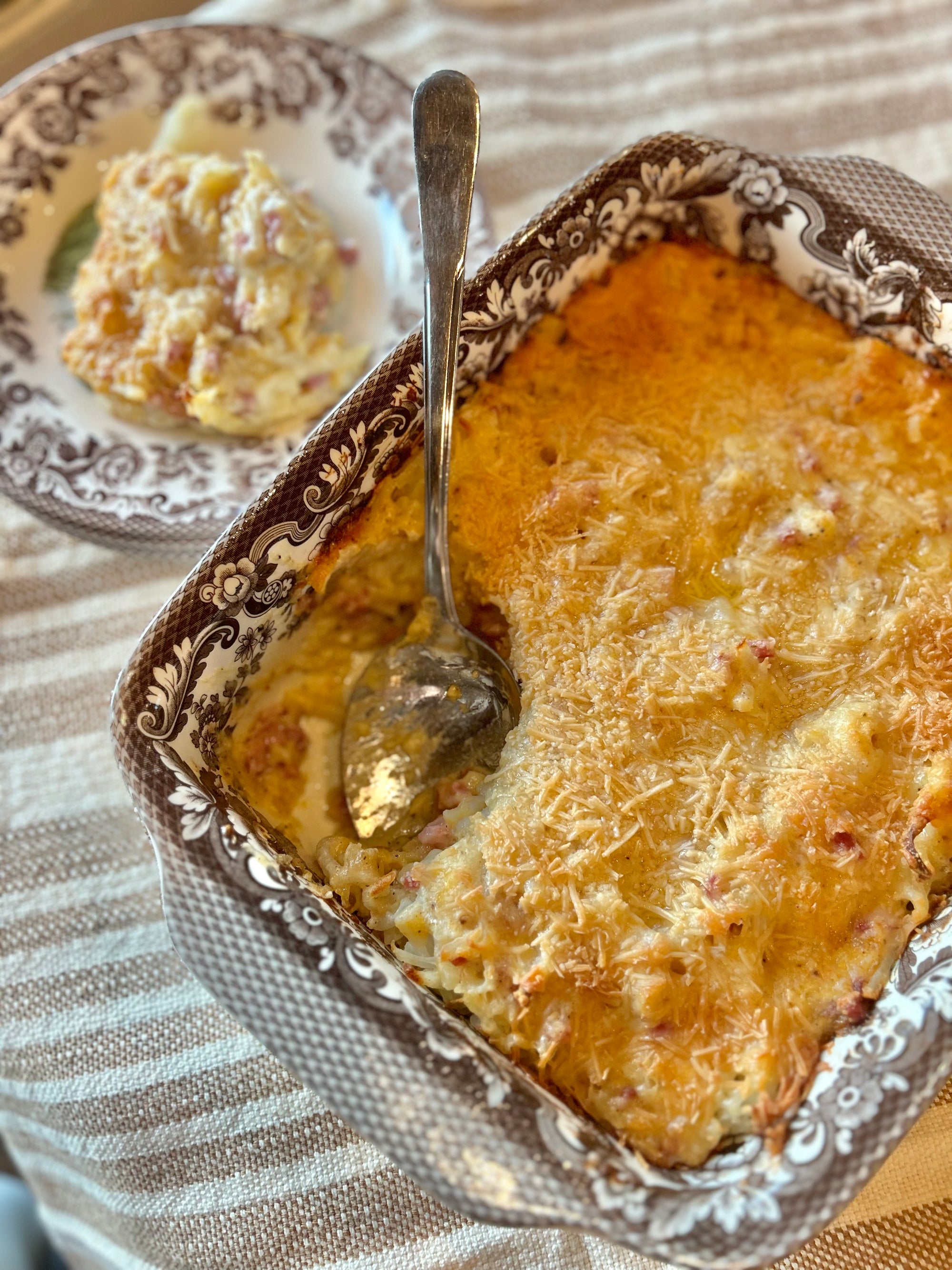 Ham & Cheese Hashbrown Casserole