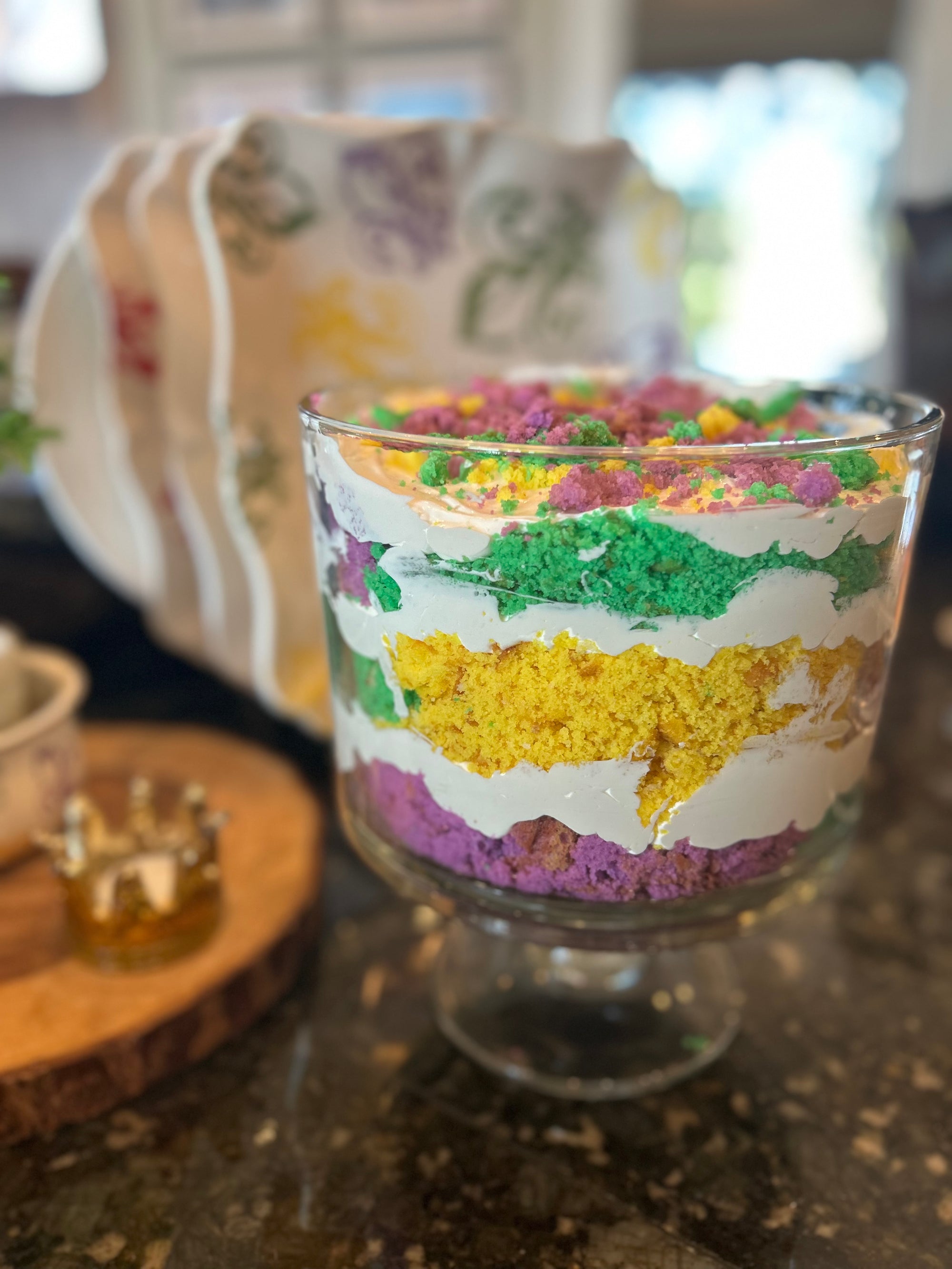Mardi Gras Trifle