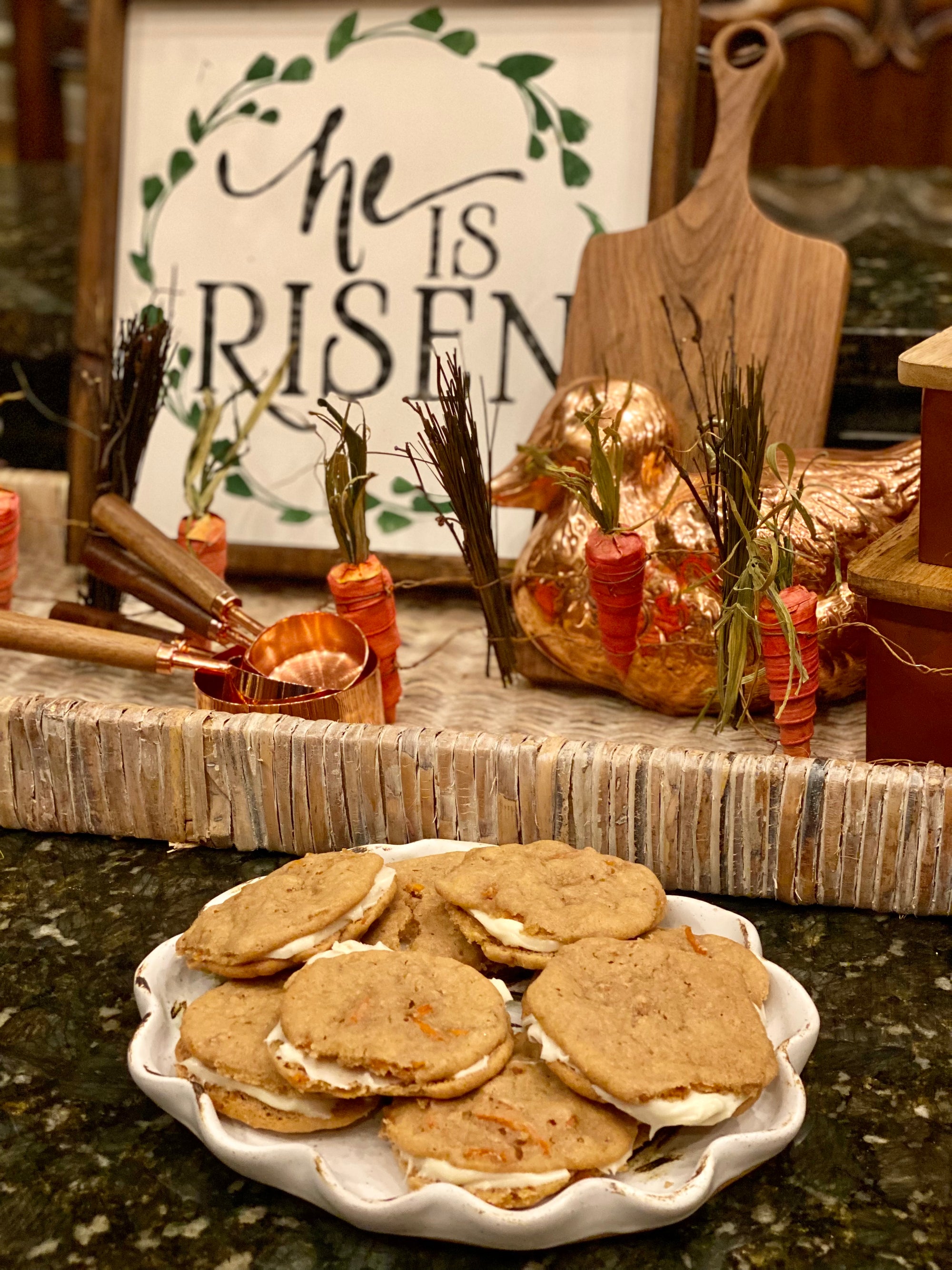 Carrot Cake Sandwich Cookies