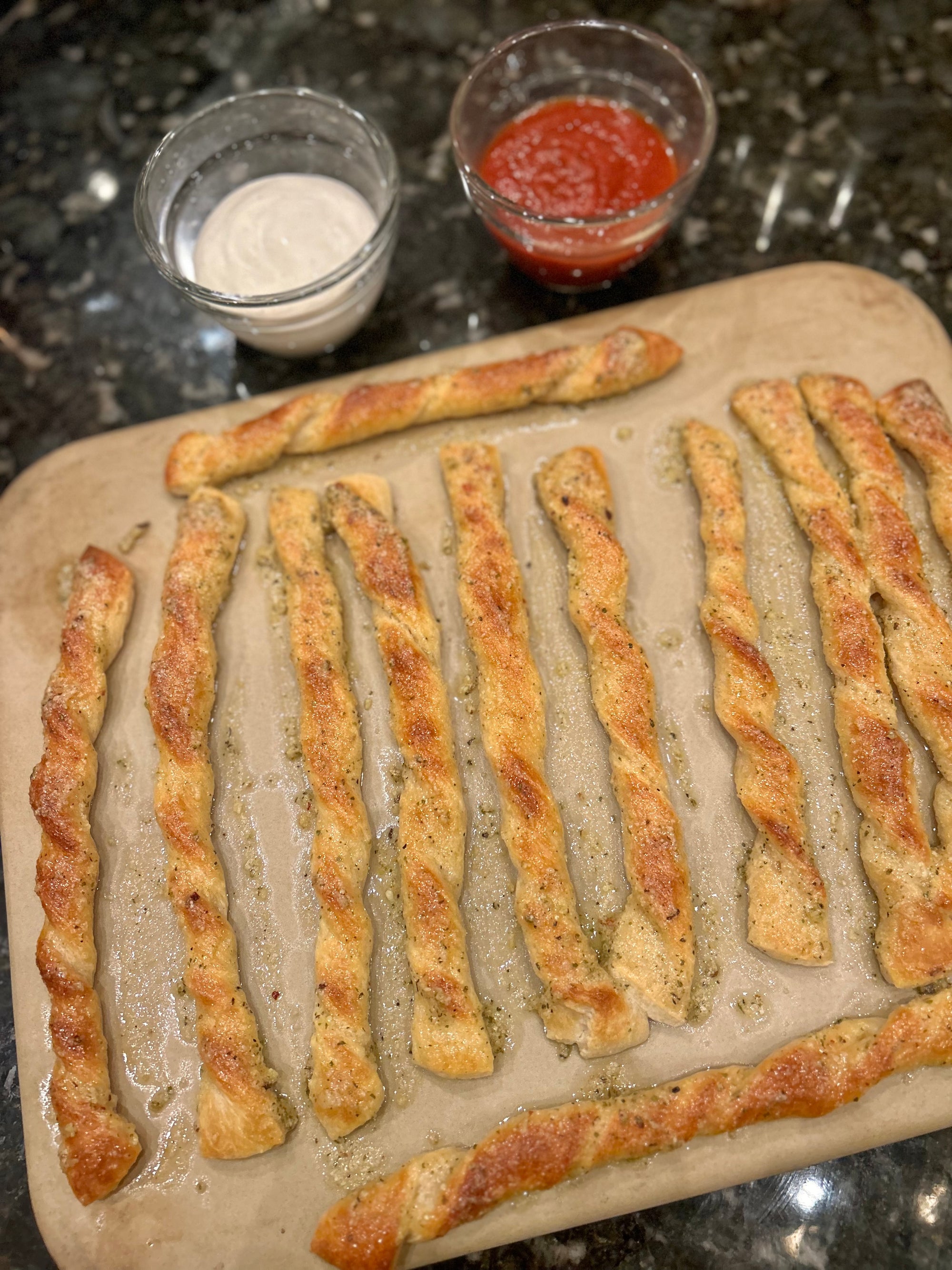 Pizza Twist Dip Sticks