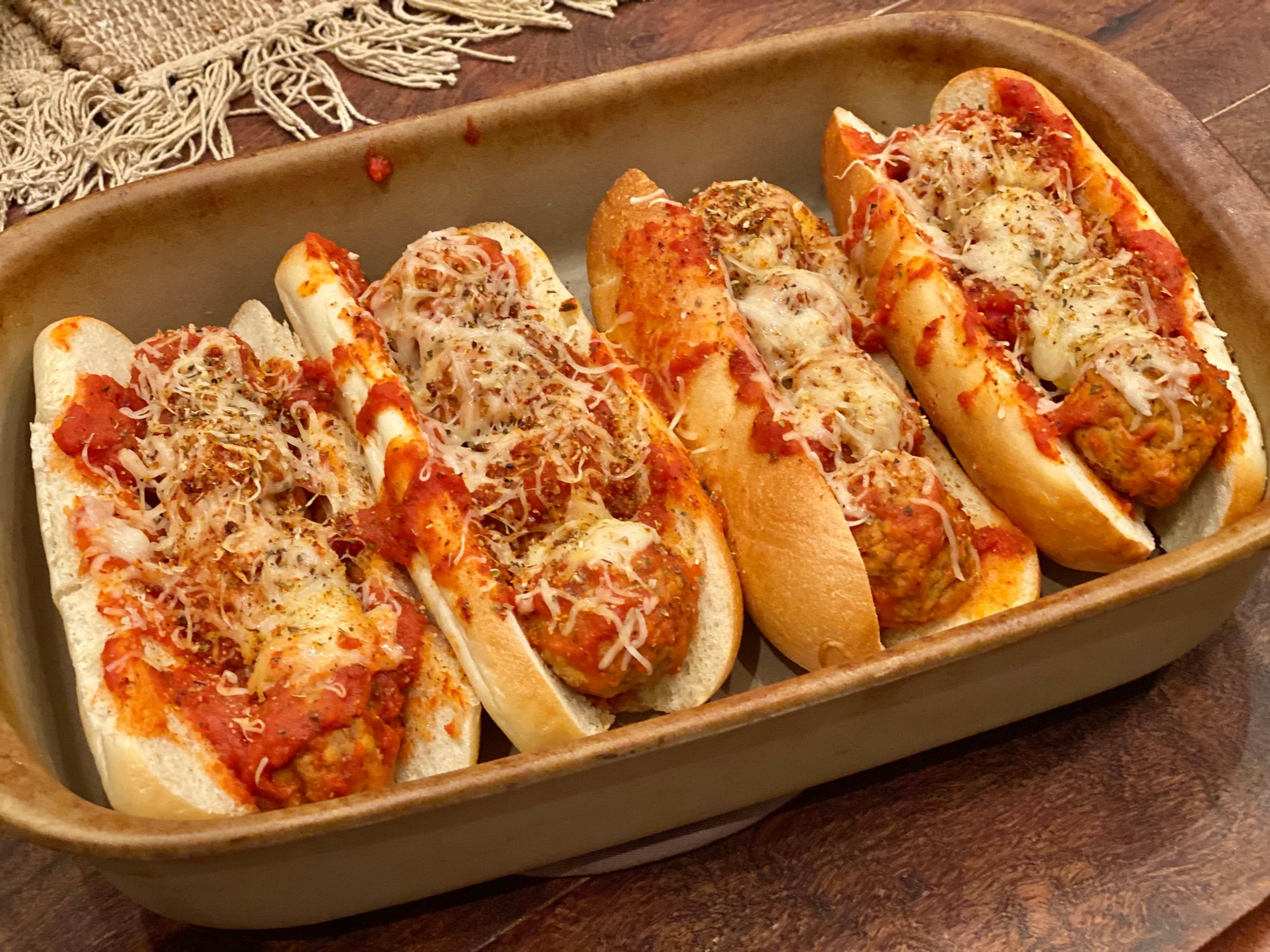 Oven Baked Meatball Subs