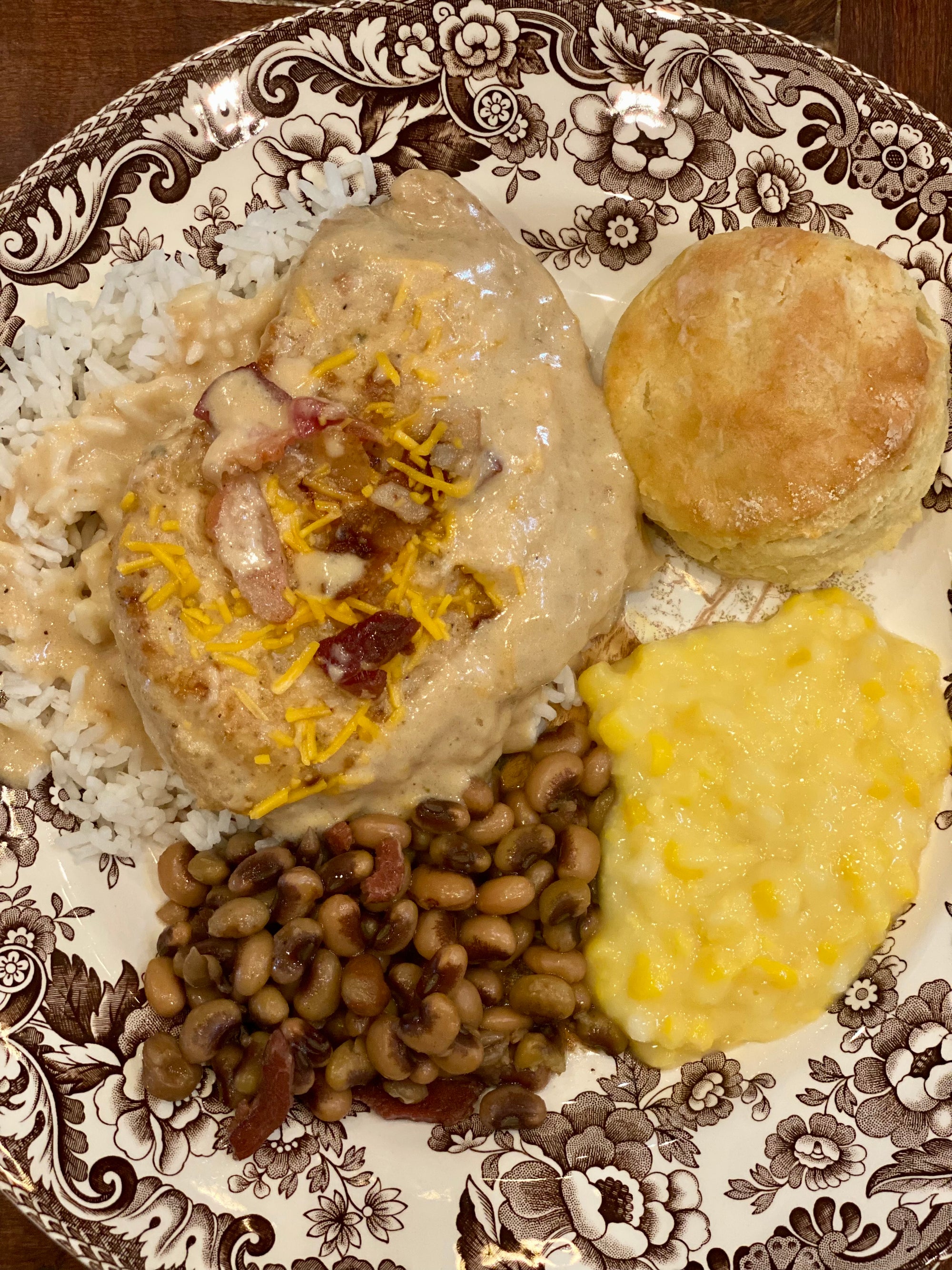 Smothered Chicken with Cheese and Bacon