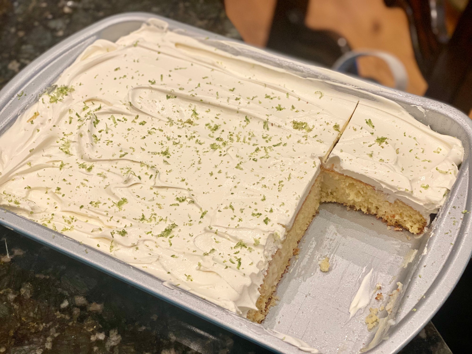 Margarita Poke Cake
