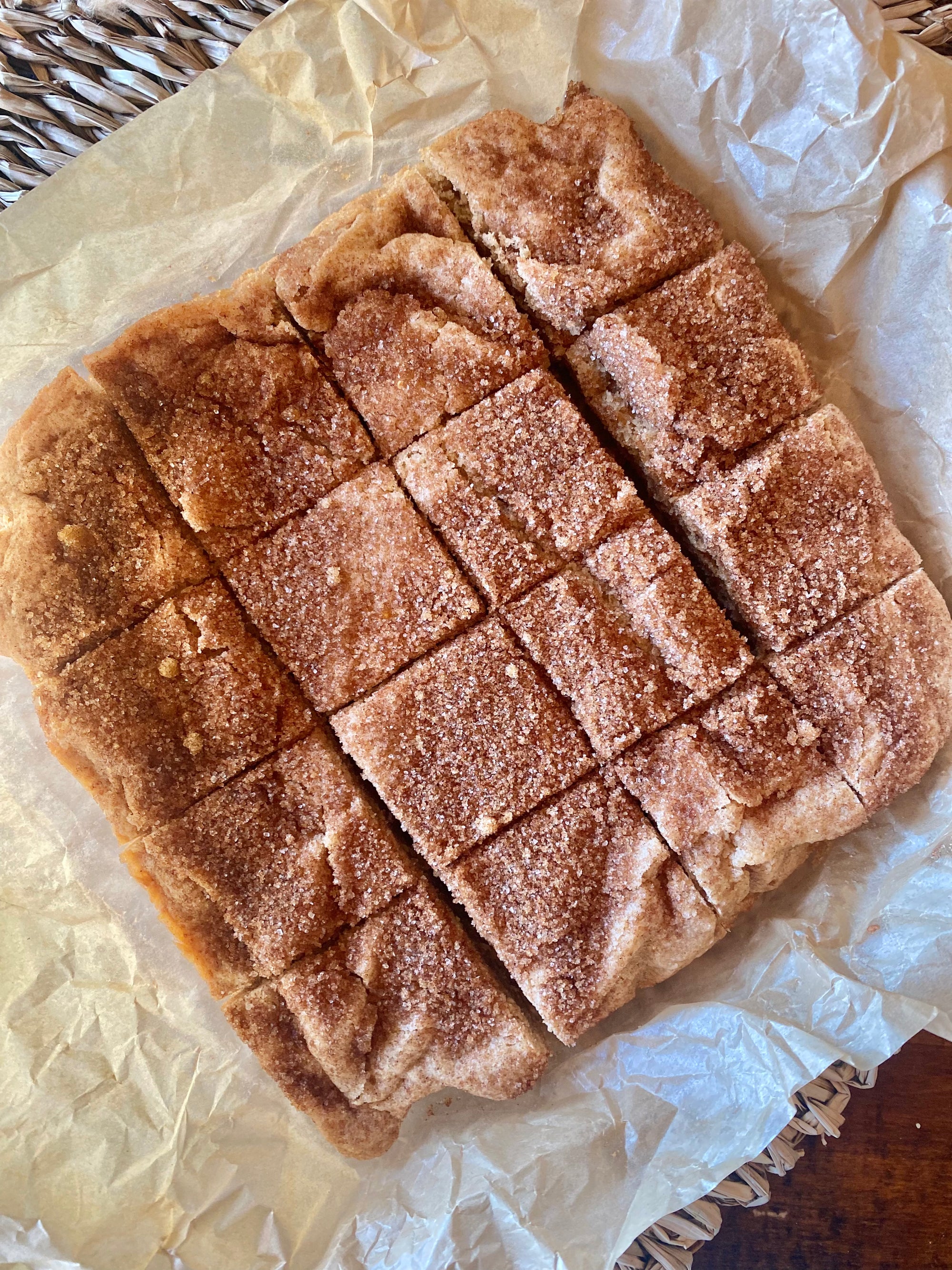 Snickerdoodle Blondies