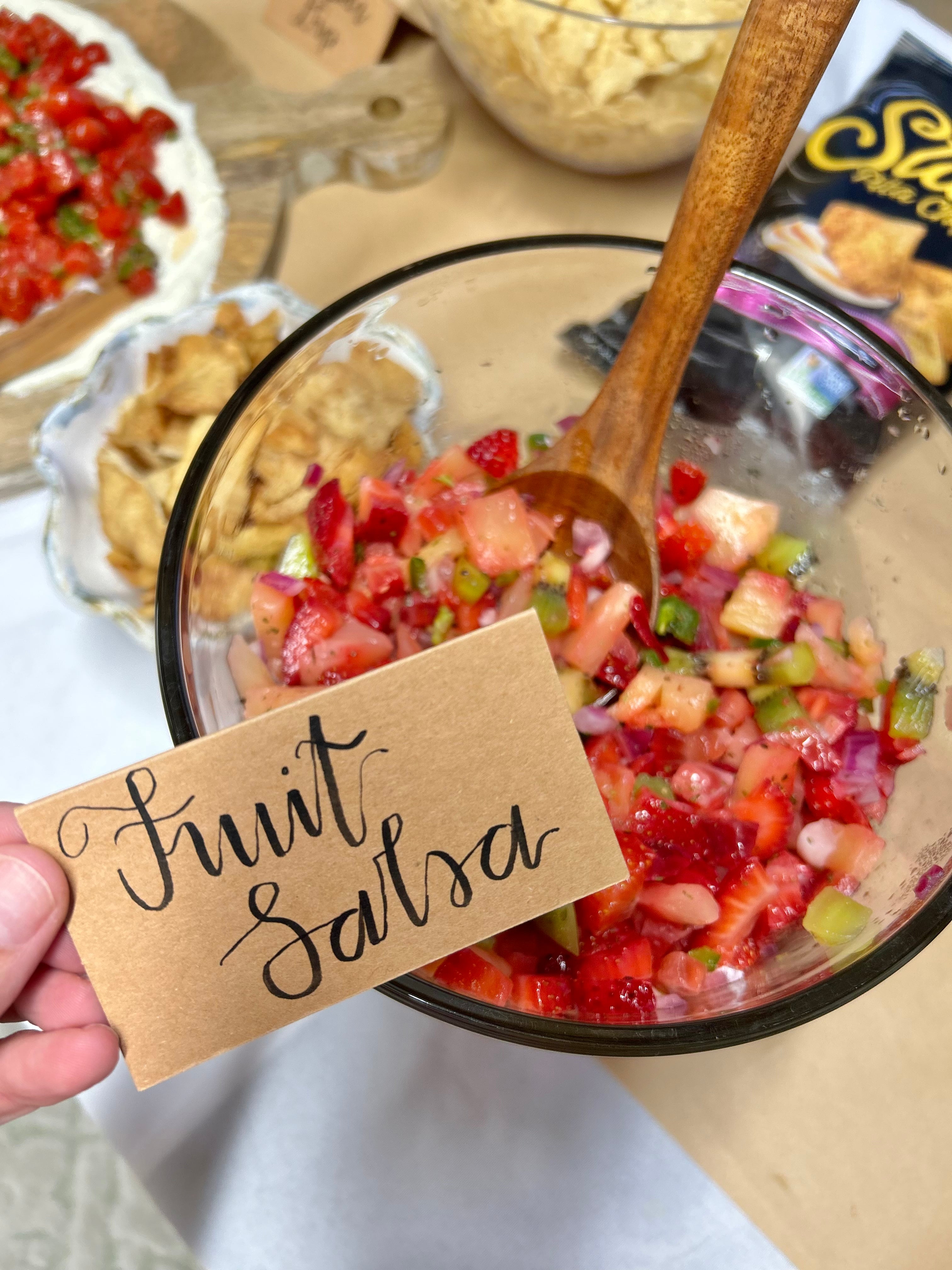 Fruit Salsa with Cinnamon Chips