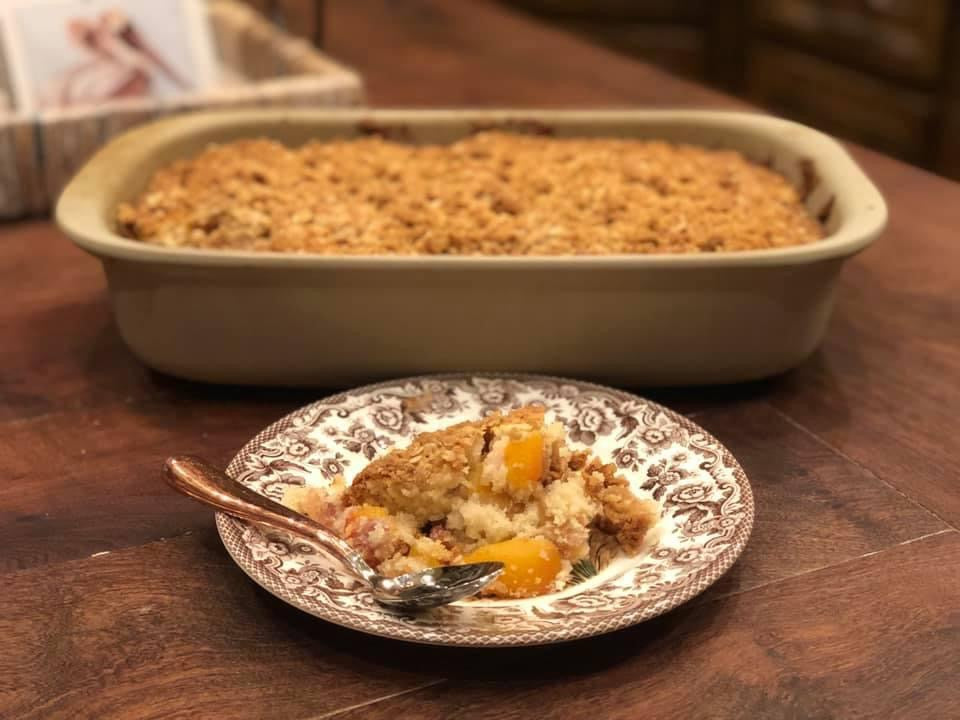 Peach Cobbler Coffee Cake