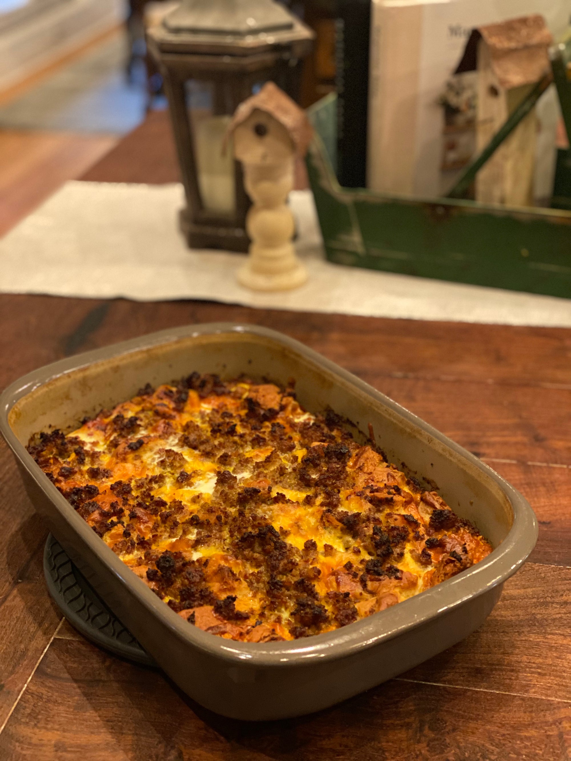 Sister Schubert Sausage Pinwheel Casserole