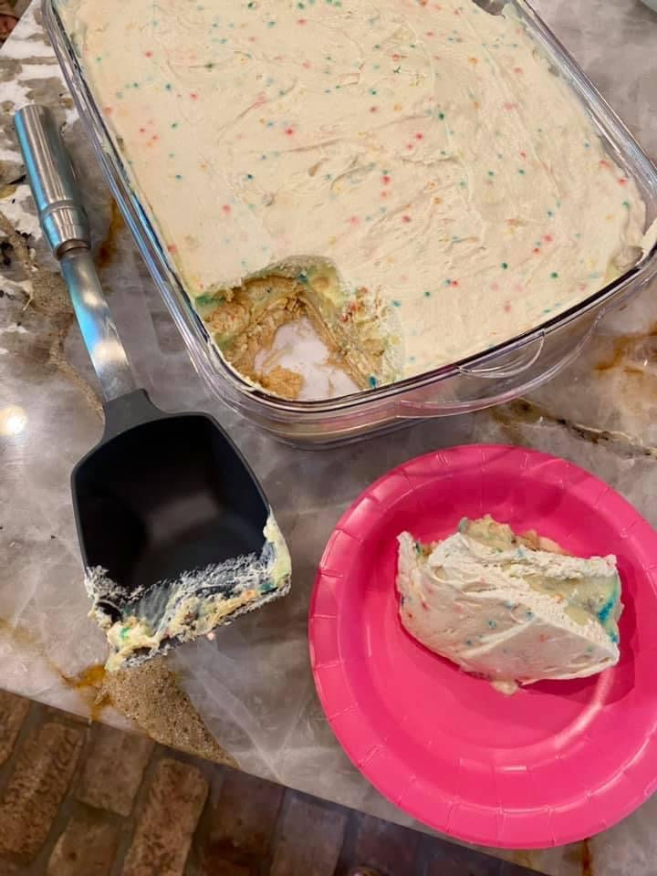 Golden Oreo Funfetti Icebox Cake