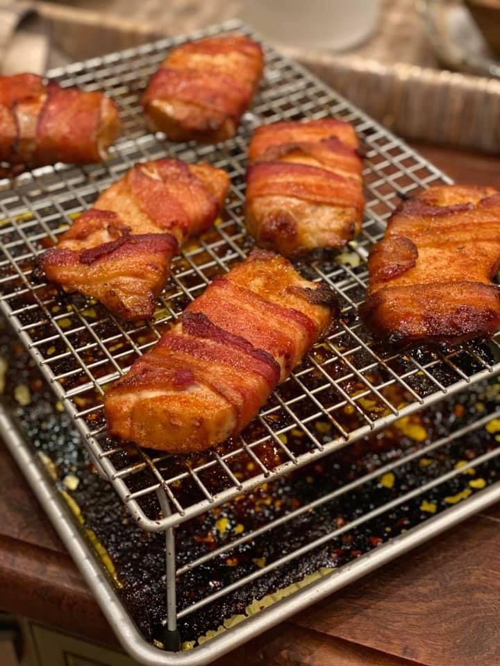 Bacon Wrapped Pork Chops