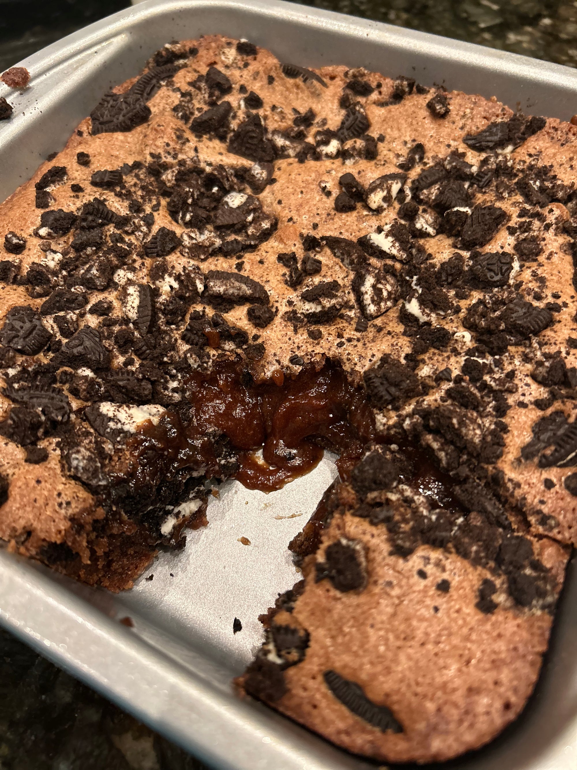 Mom’s Brownies + Oreos