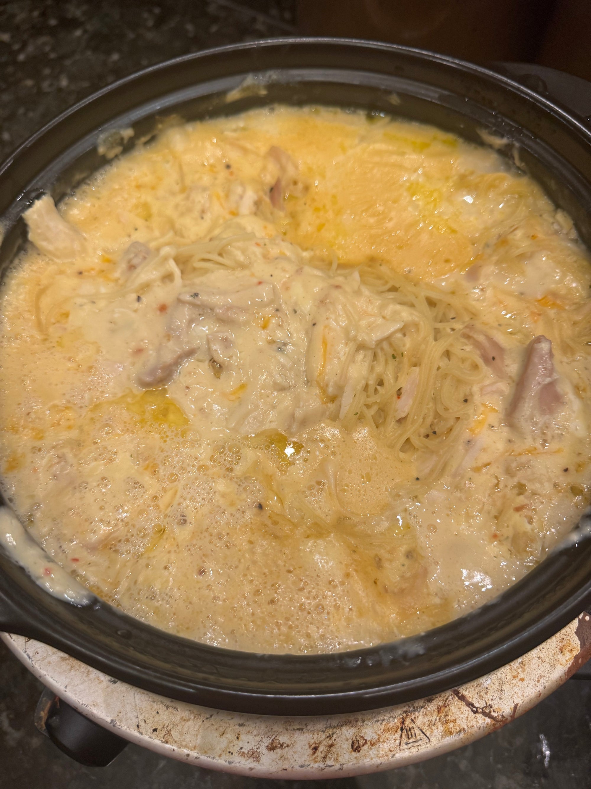 Angel Chicken Spaghetti