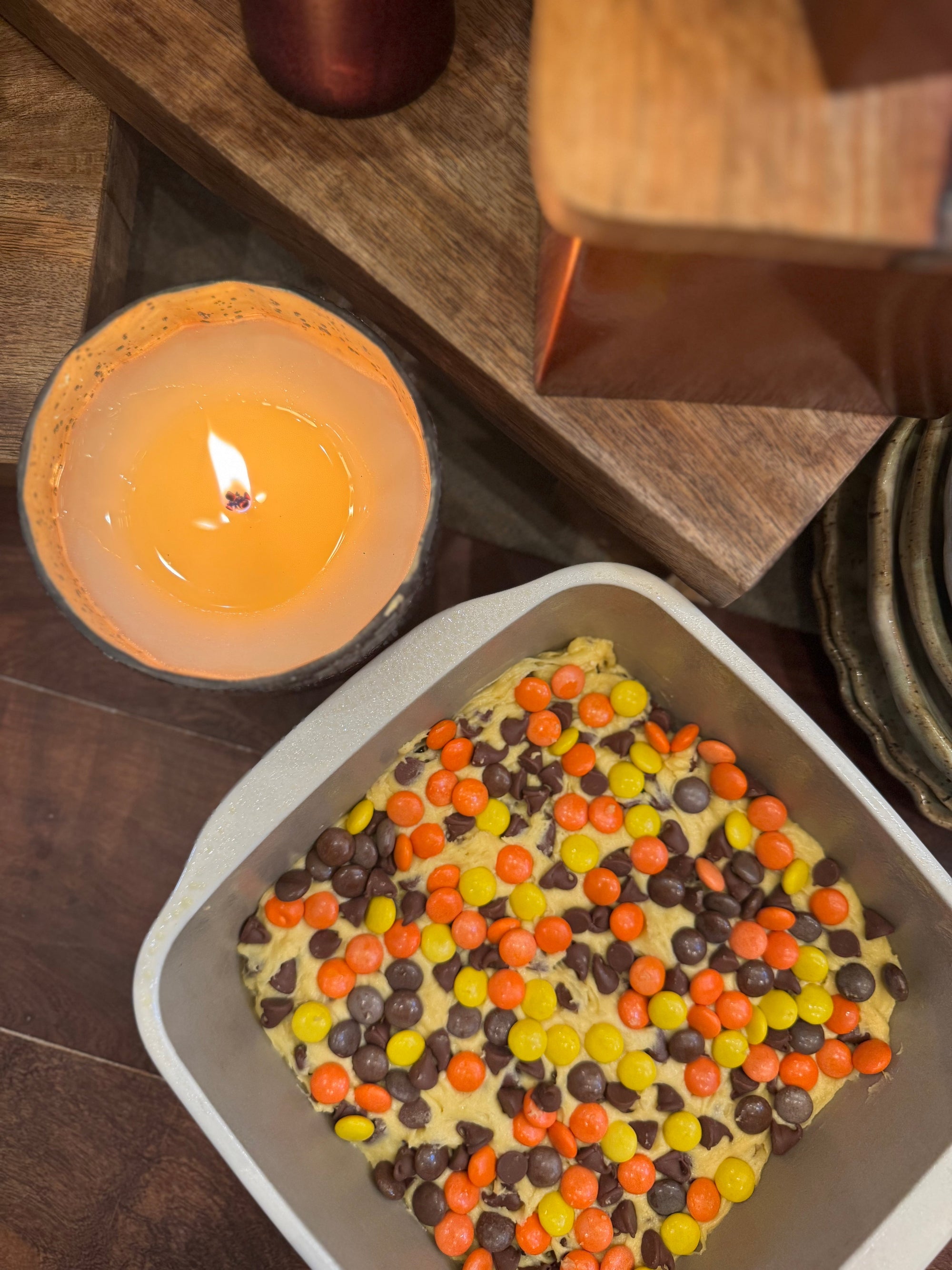 Reese's Pieces Yellow Cake