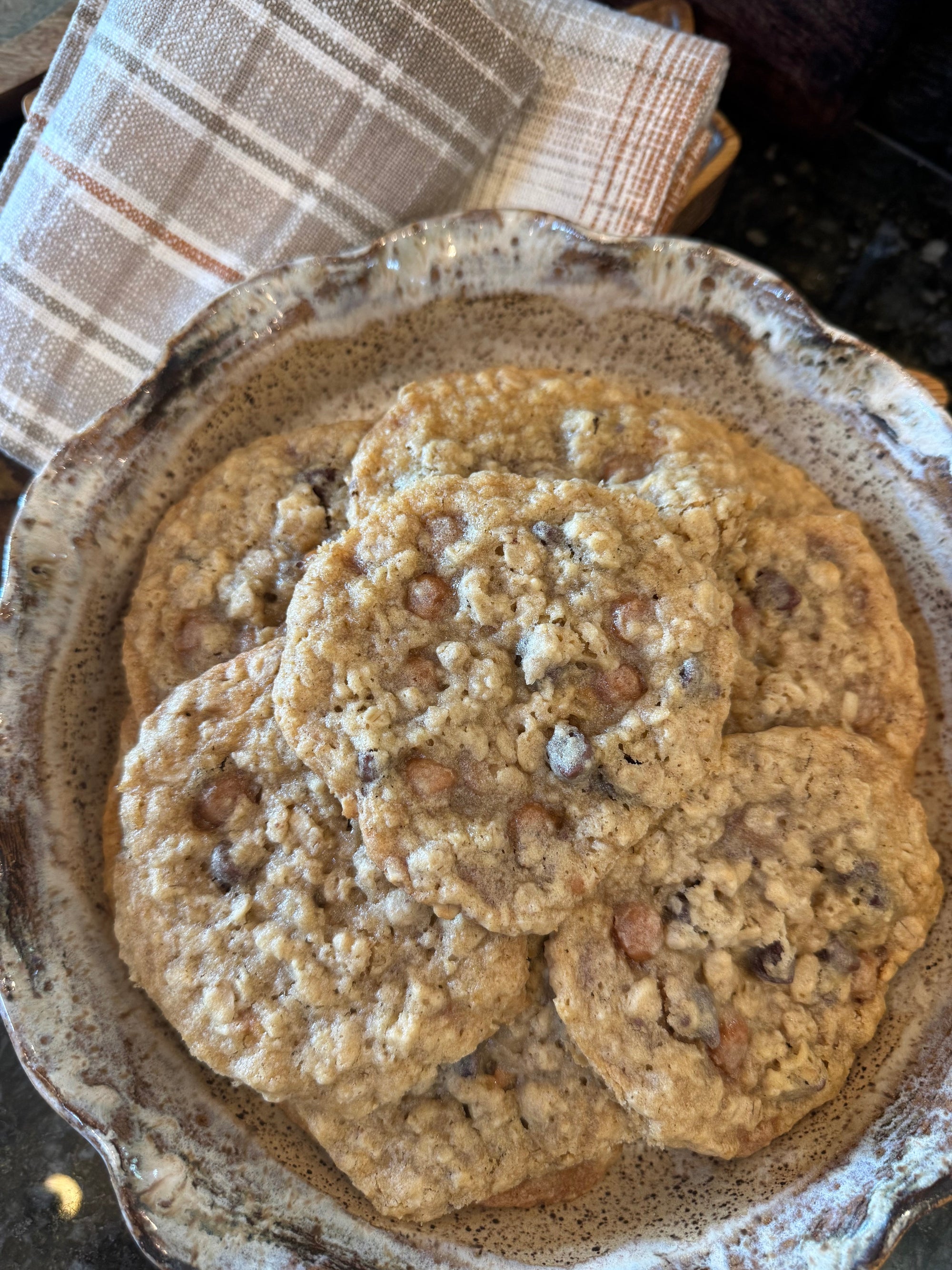 Salted Caramel & Chocolate Oatmeal Cookies