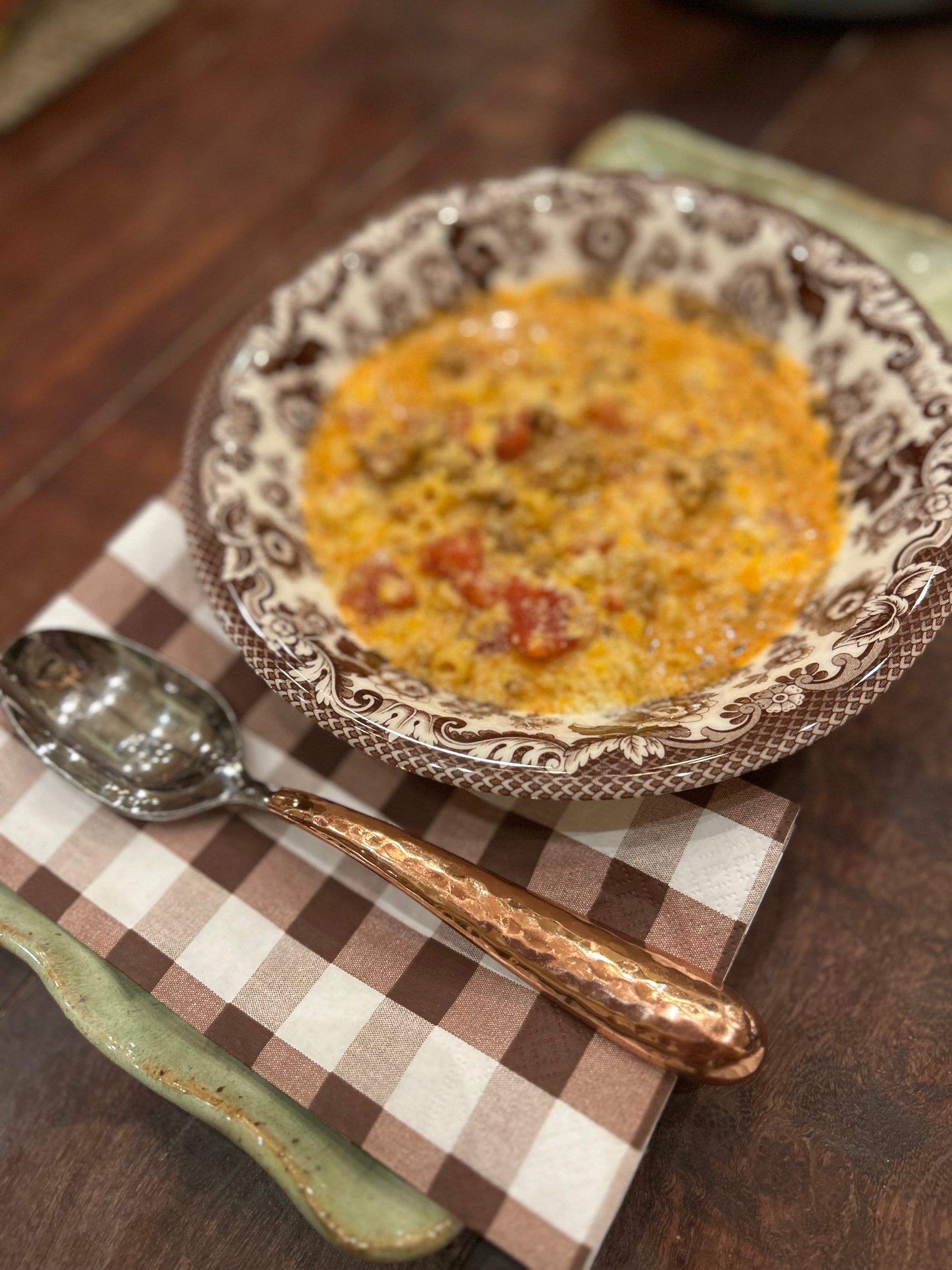 Creamy Tomato Beef Soup