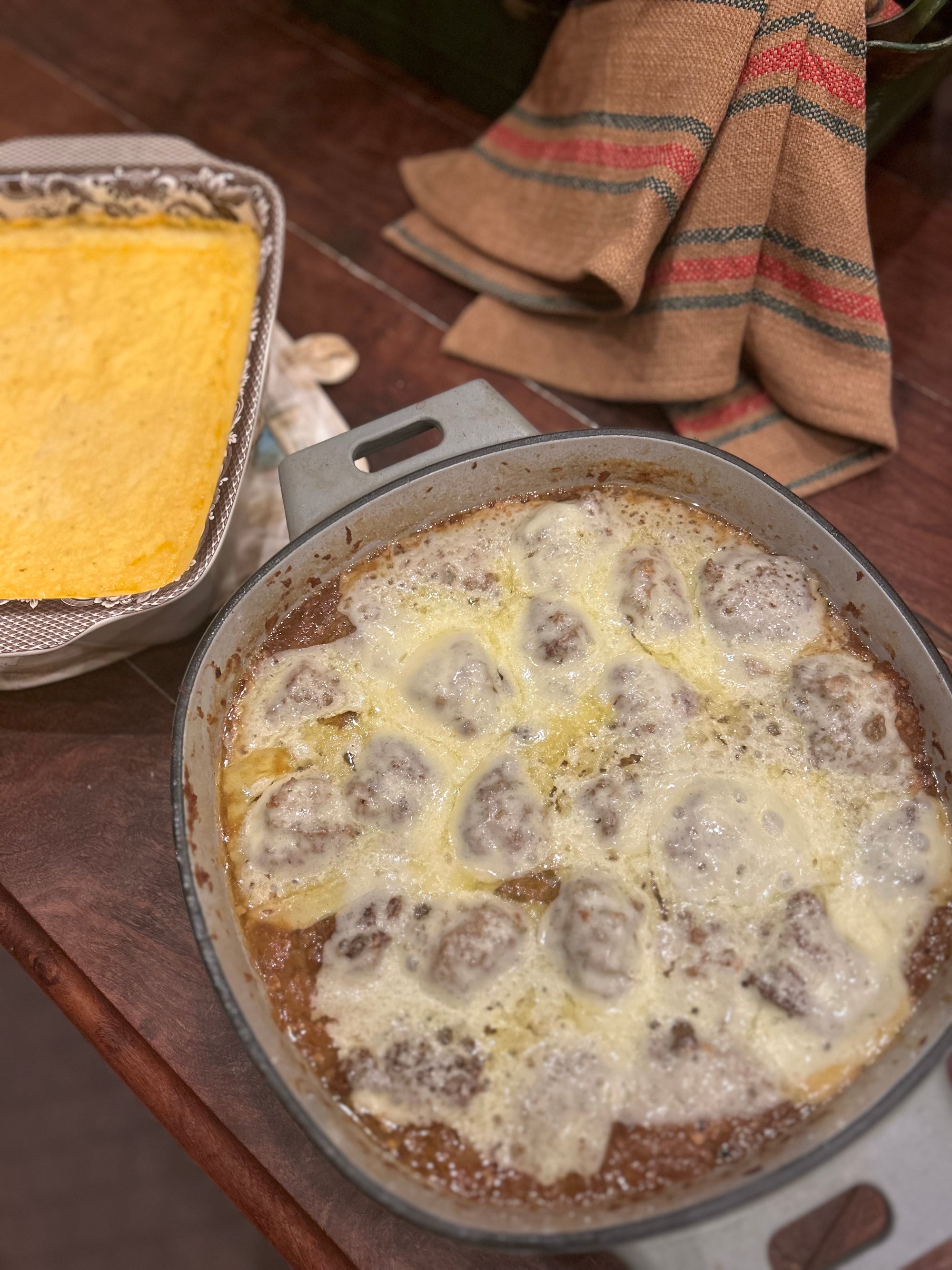 French Onion Soup with Braised Meatballs