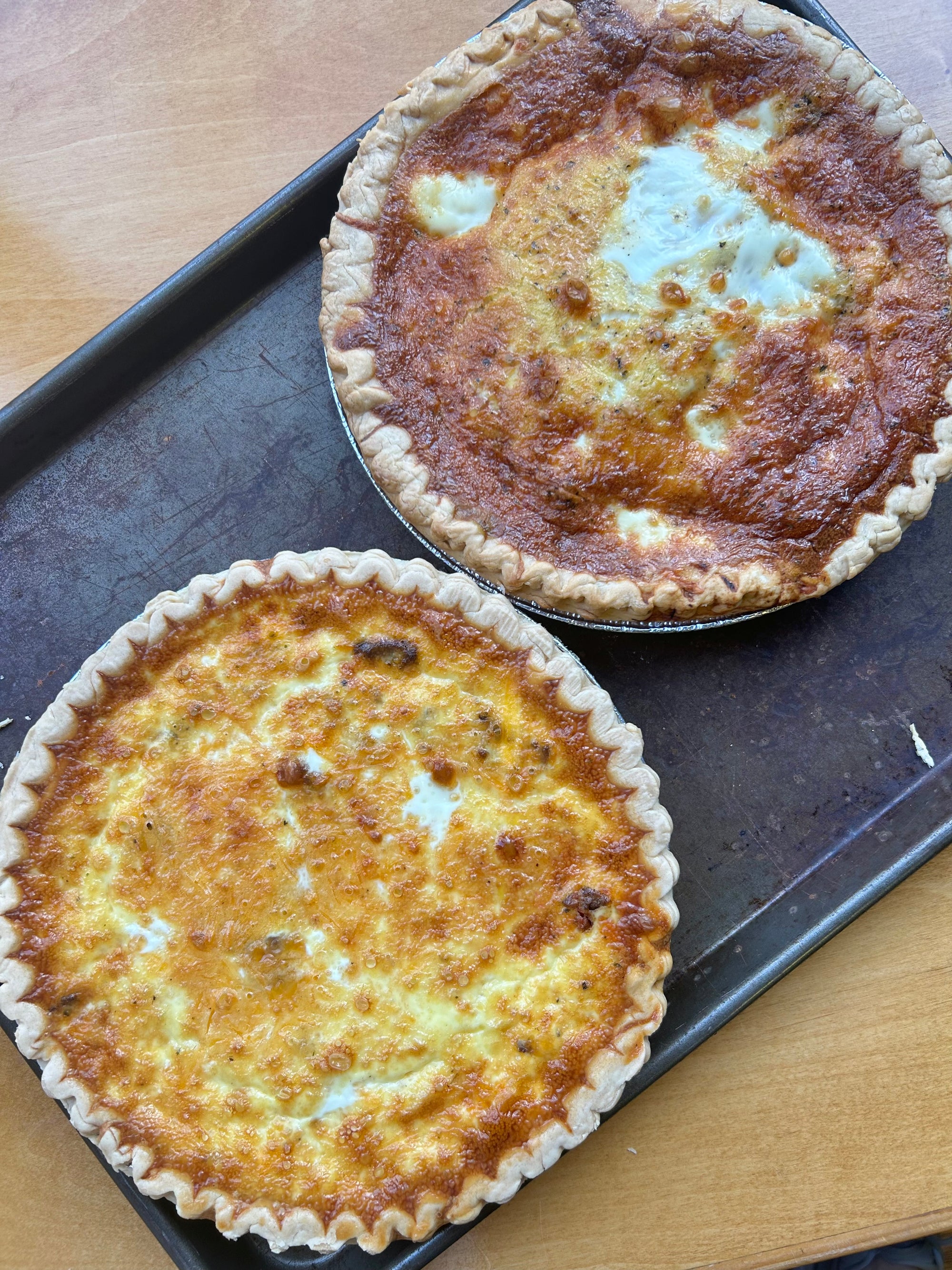 Green Chile & Cheese Quiche