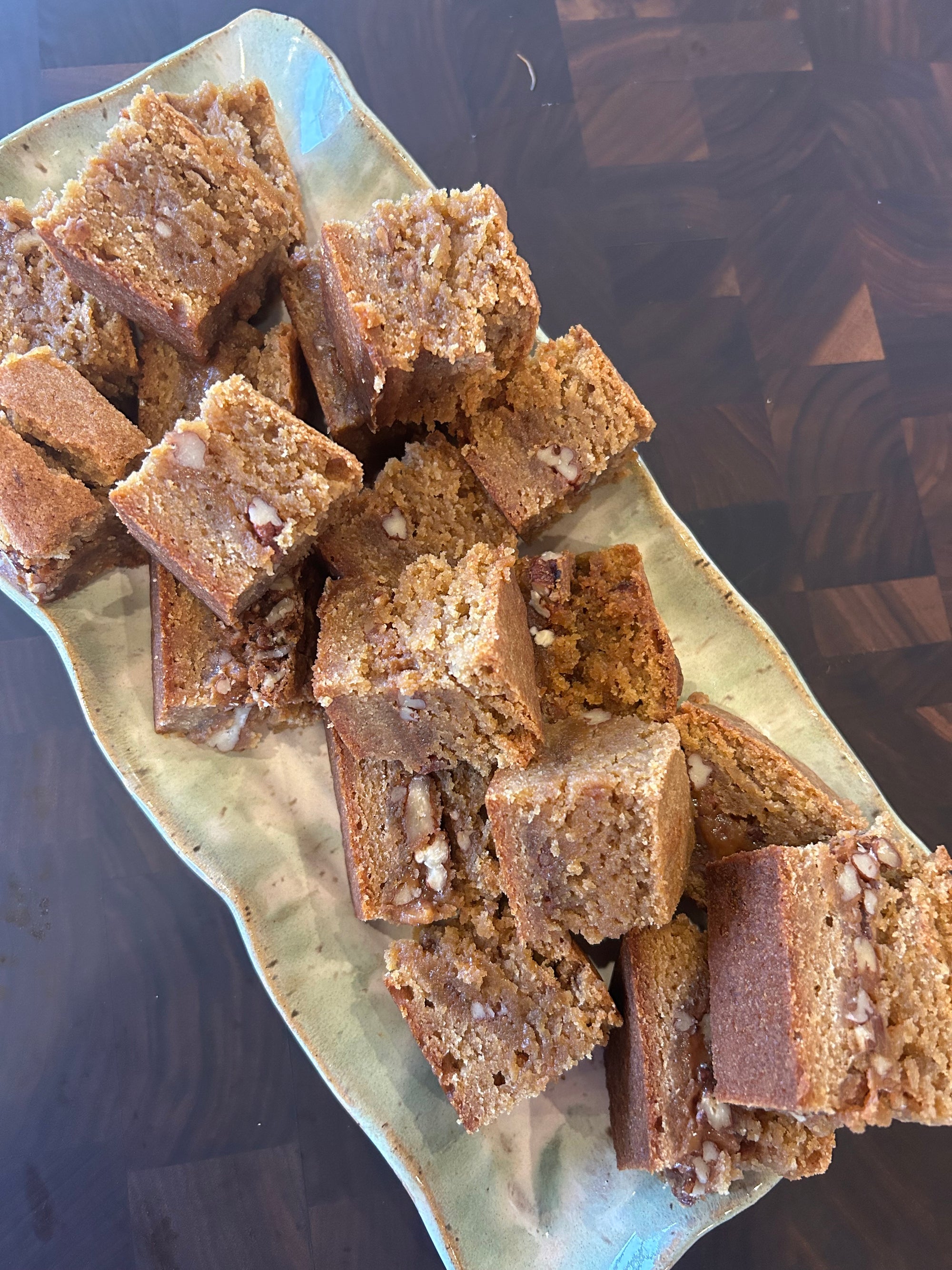 Caramel Pecan Blondies