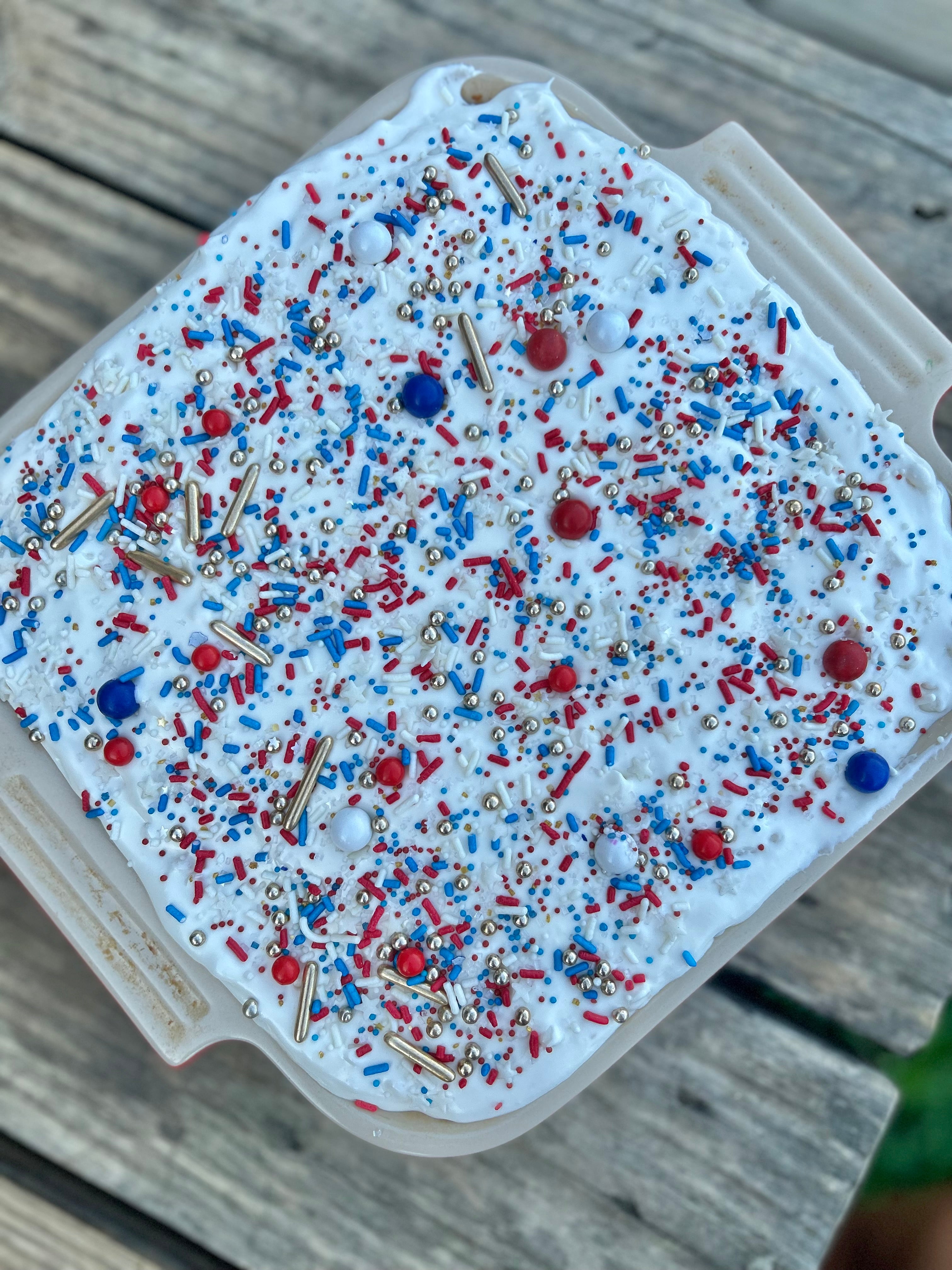 Cake Batter Blondies