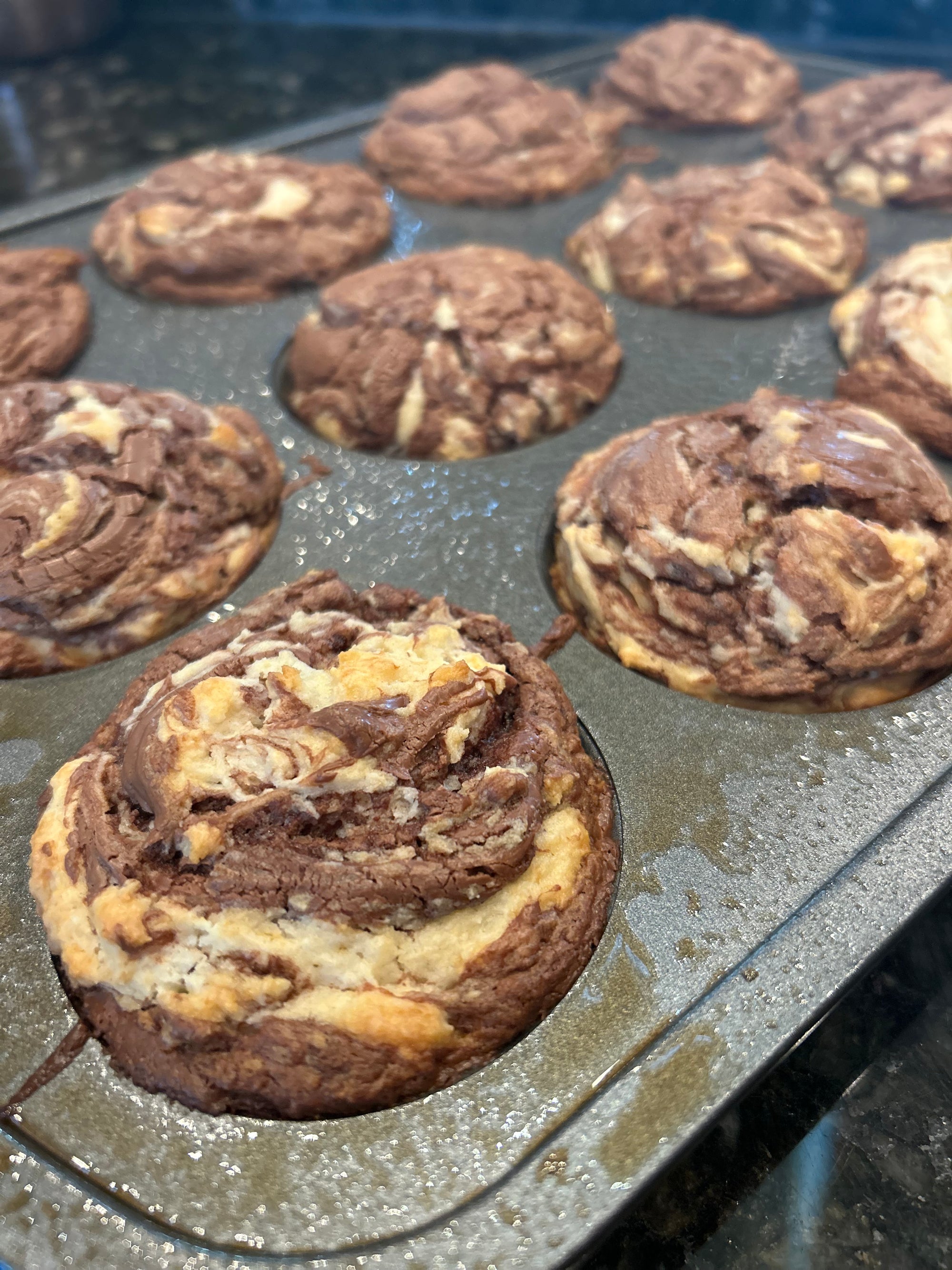 Nutella Swirl Muffins