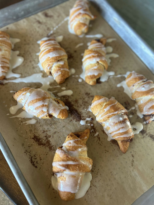 Cinnamon Sugar Crescent Roll-Ups