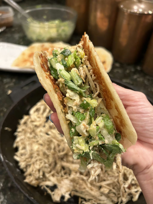 Chicken Caesar Salad Tacos