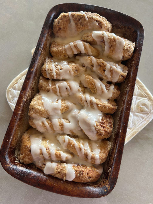 Cinnamon Roll Pull Apart Loaf
