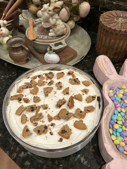 No Bake Chocolate Chip Cookie Dessert