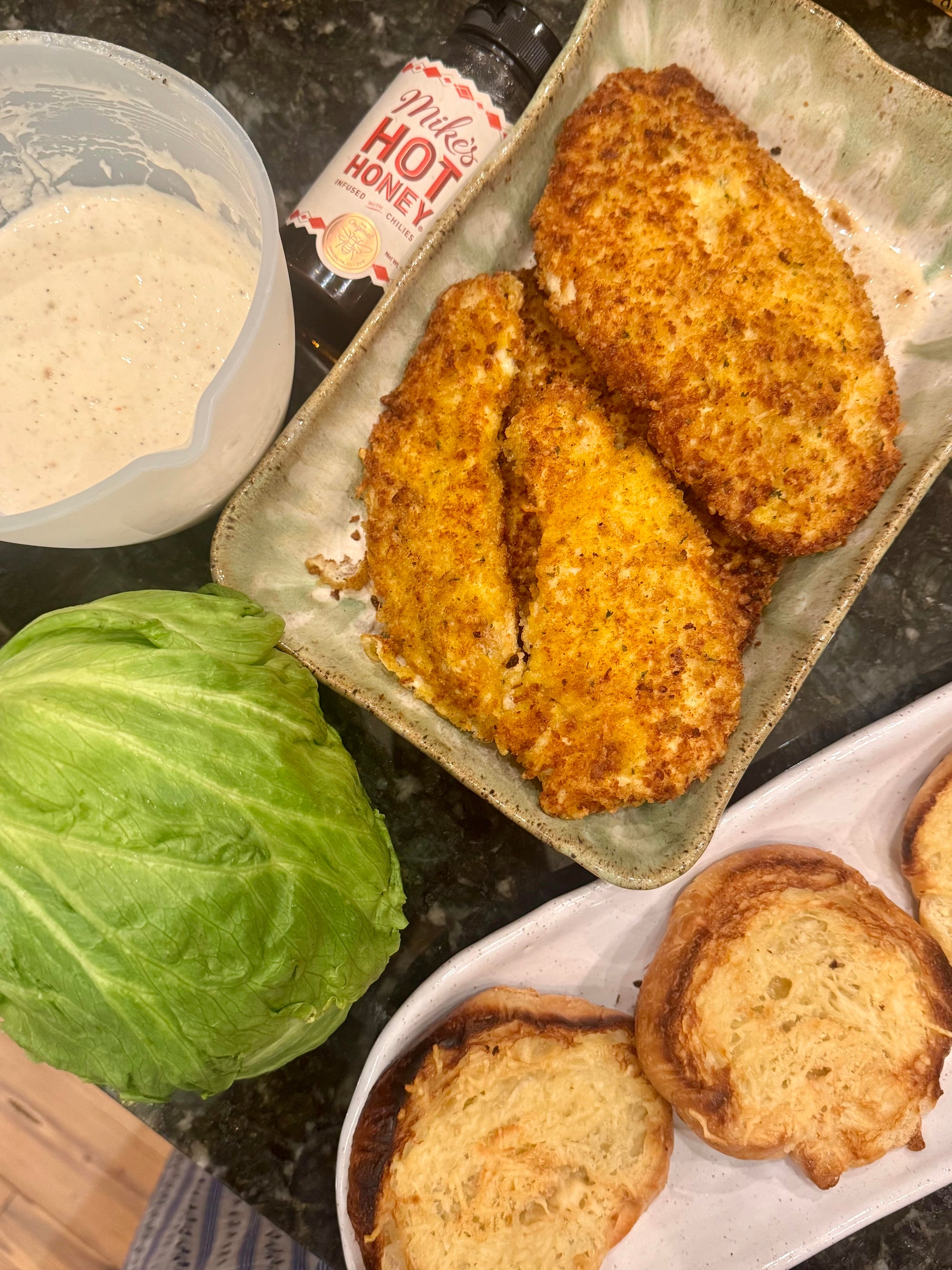 Crispy Chicken Croissant Sammies