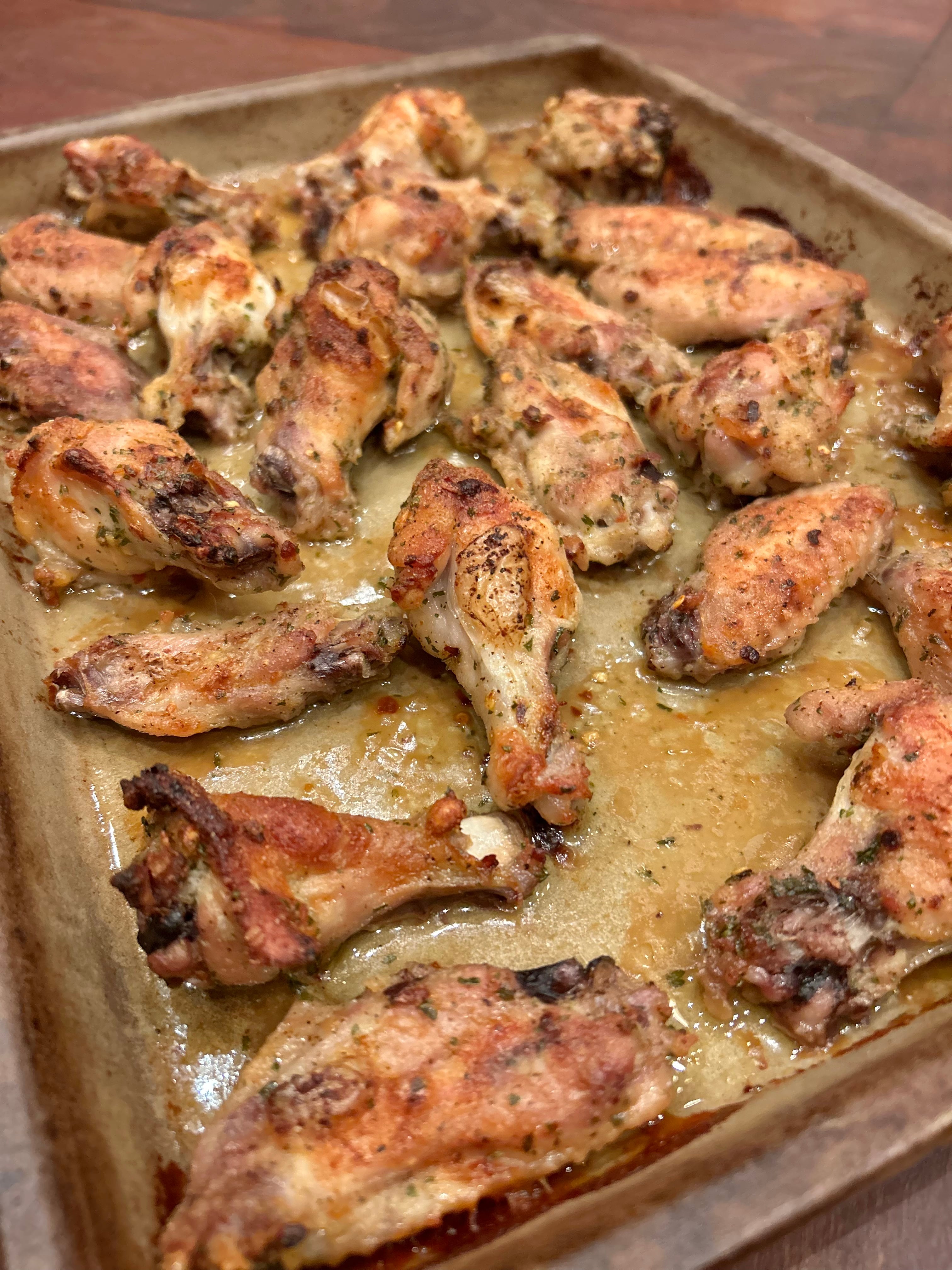 Crispy Baked Ranch Chicken Wings
