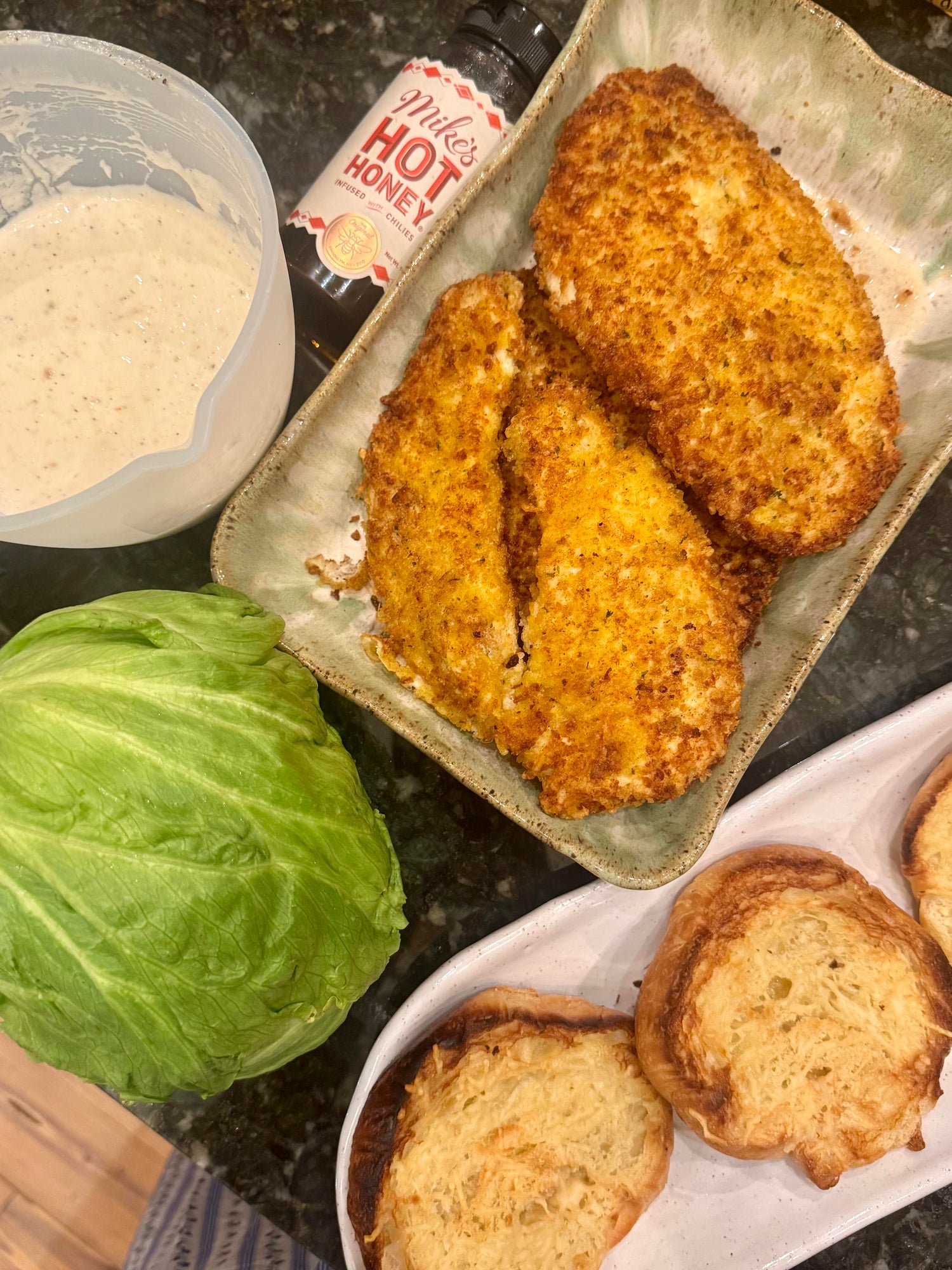 Crispy Chicken Croissant Sammies