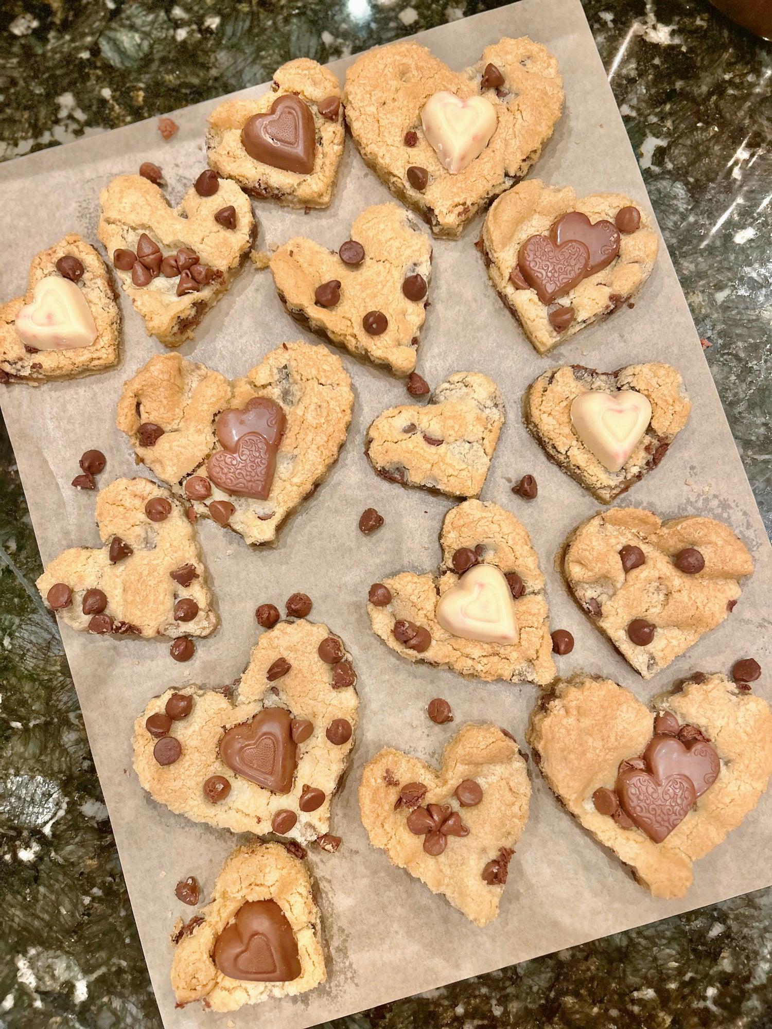Valentine Sheet Pan Cookie Cutouts