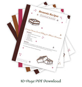 Brownie Recipes: Sweet treat ideas from The Copper Whisk (PDF - Digital Download)