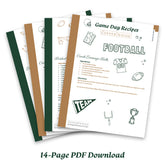 Game Day Recipes: Sports themed ideas from The Copper Whisk (PDF - Digital Download)
